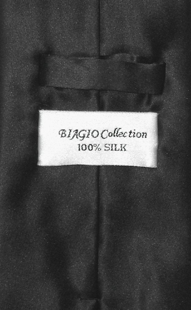 Biagio Men's SILK Dress Vest NeckTie Solid Color Neck Tie Hanky Set for Suit Tux - Picture 15 of 100