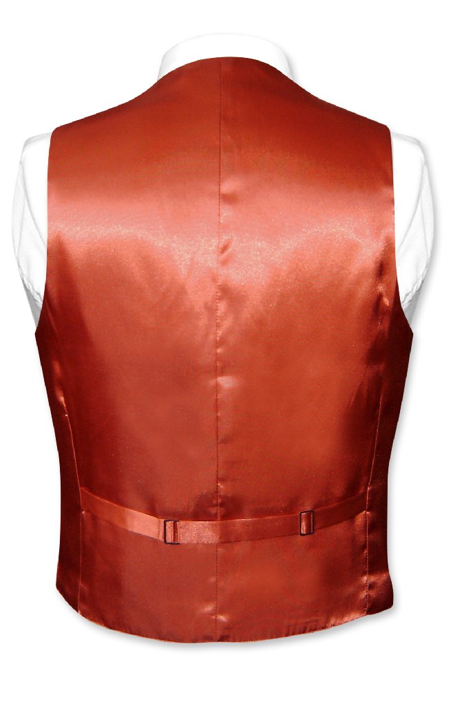 Biagio Men's SILK Dress Vest NeckTie Solid Color Neck Tie Hanky Set for Suit Tux - Picture 22 of 100