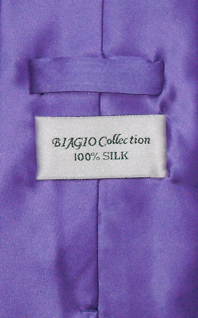 Biagio Men's SILK Dress Vest NeckTie Solid Color Neck Tie Hanky Set for Suit Tux - Picture 72 of 100