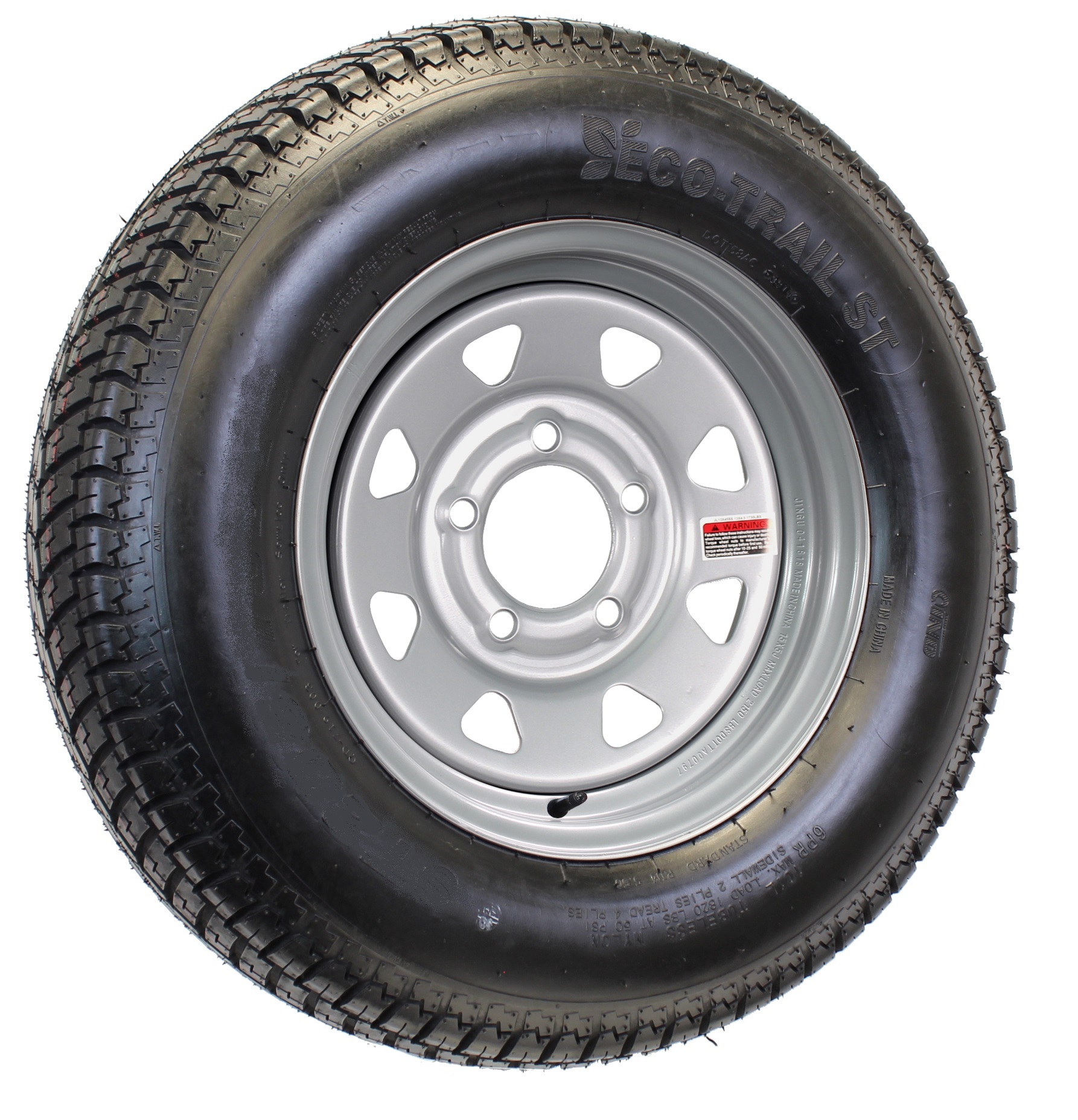 UTILITY BOAT TRAILER TIRE /& WHEEL ASSEMBLY 14x5.5/" 5-4.5 WHITE SPOKE 205//75D14