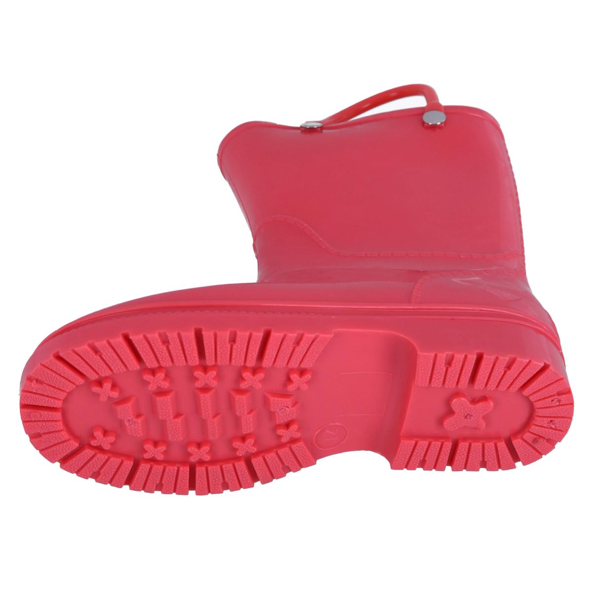 New CTM Kids' Solid Color Waterproof Rainboots with Handles - Picture 10 of 13