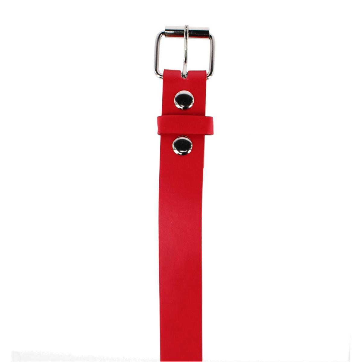 CTM Kids' Solid Bold Color Belt with Roller Buckle - Picture 7 of 11
