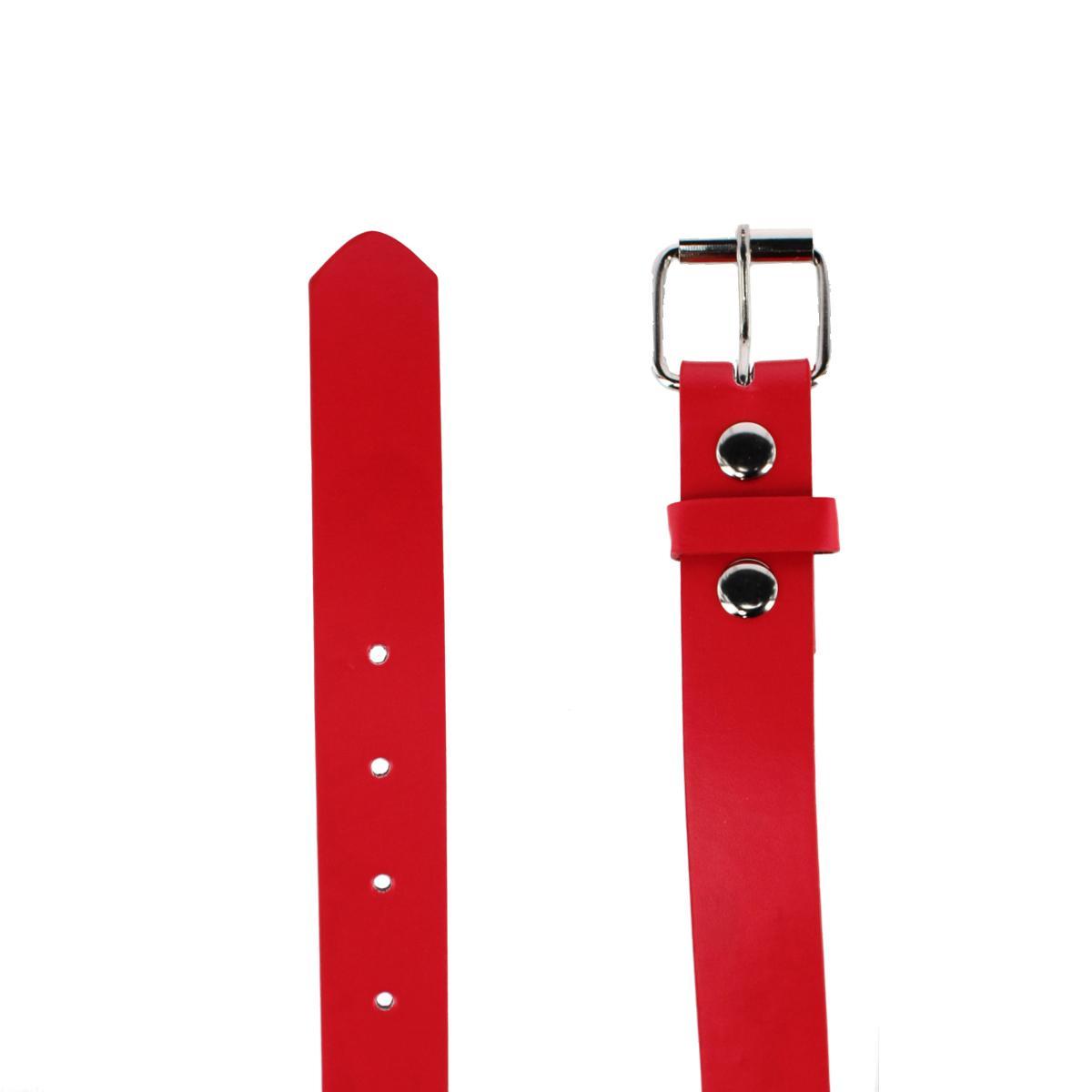 CTM Kids' Solid Bold Color Belt with Roller Buckle - Picture 8 of 11