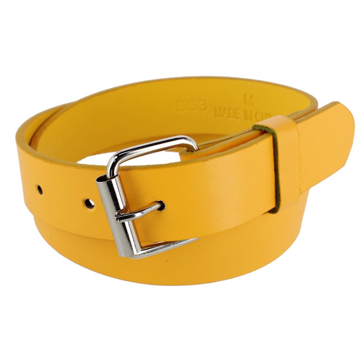 CTM Kids' Solid Bold Color Belt with Roller Buckle - Picture 9 of 11