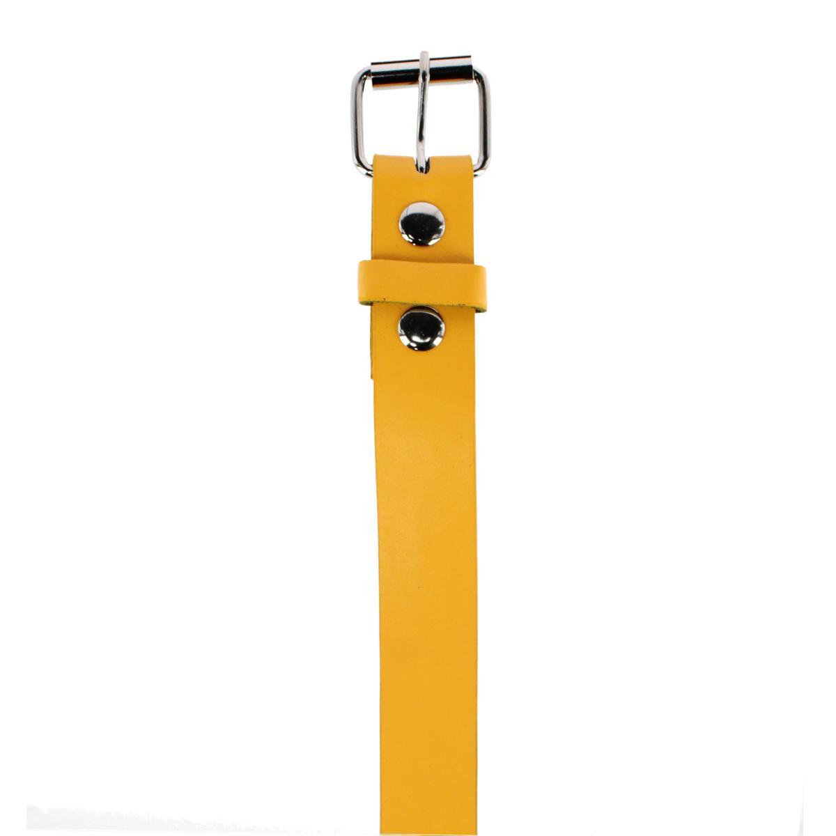 CTM Kids' Solid Bold Color Belt with Roller Buckle - Picture 10 of 11