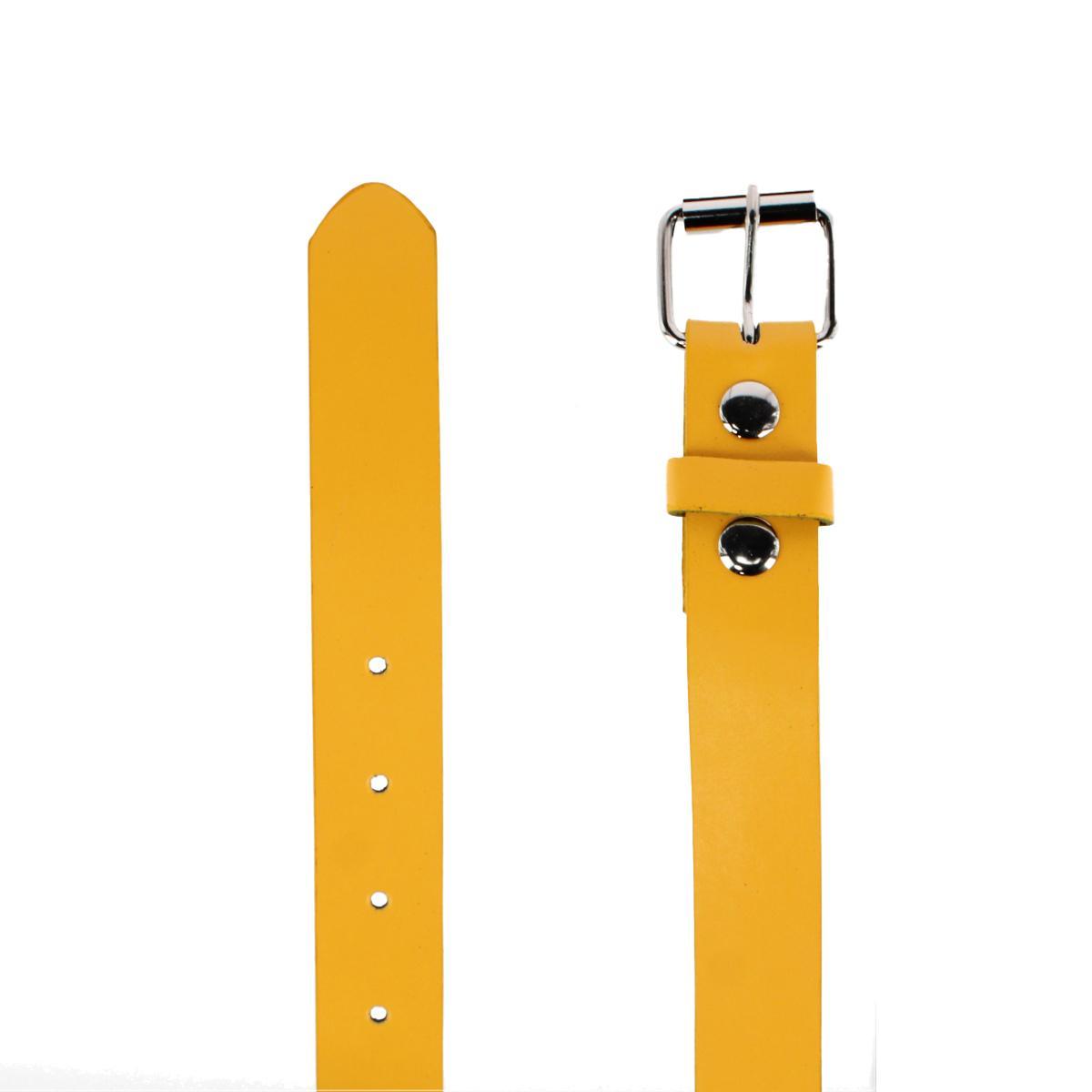 CTM Kids' Solid Bold Color Belt with Roller Buckle - Picture 11 of 11