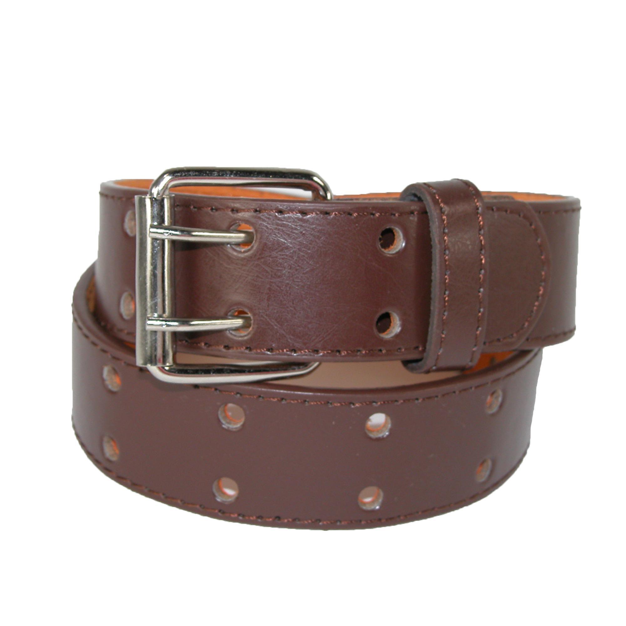 CTM Kids' Leather Two Hole Jean Belt (Pack of 2) - Picture 6 of 17