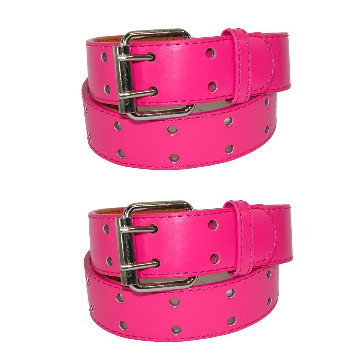 CTM Kids' Leather Two Hole Jean Belt (Pack of 2) - Picture 7 of 17