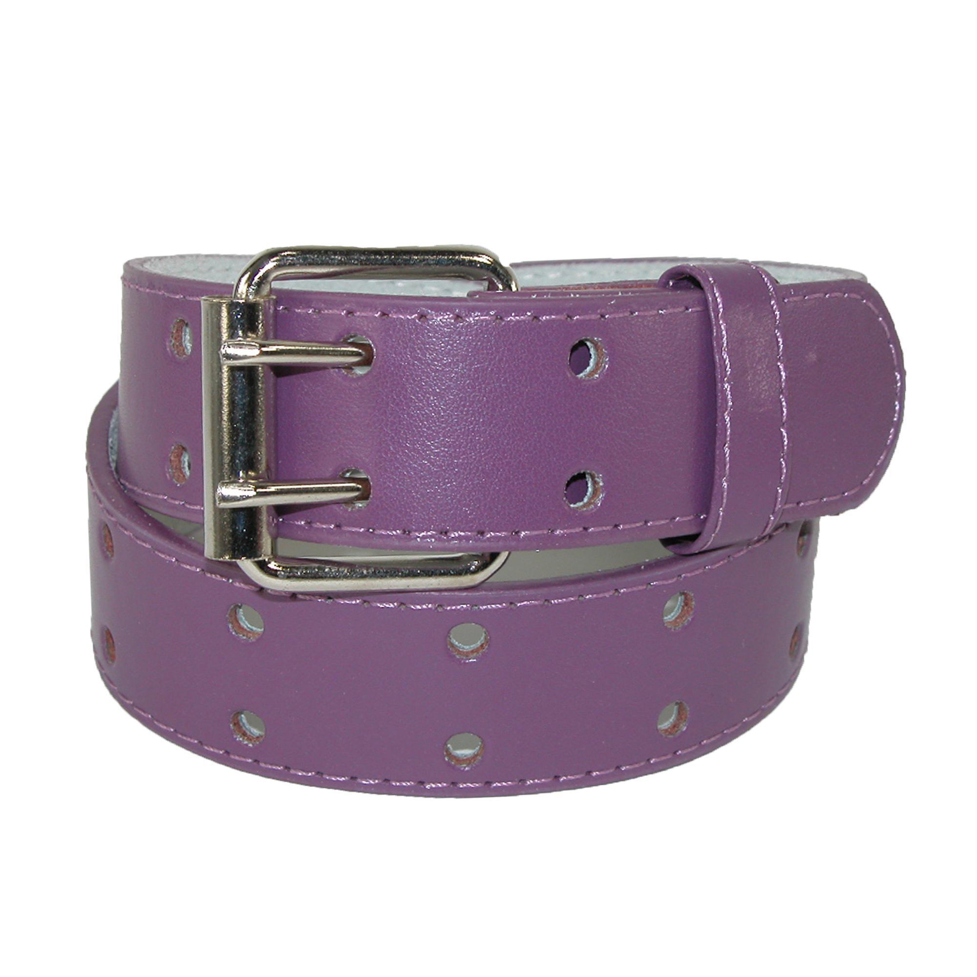 CTM Kids' Leather Two Hole Jean Belt (Pack of 2) - Picture 12 of 17