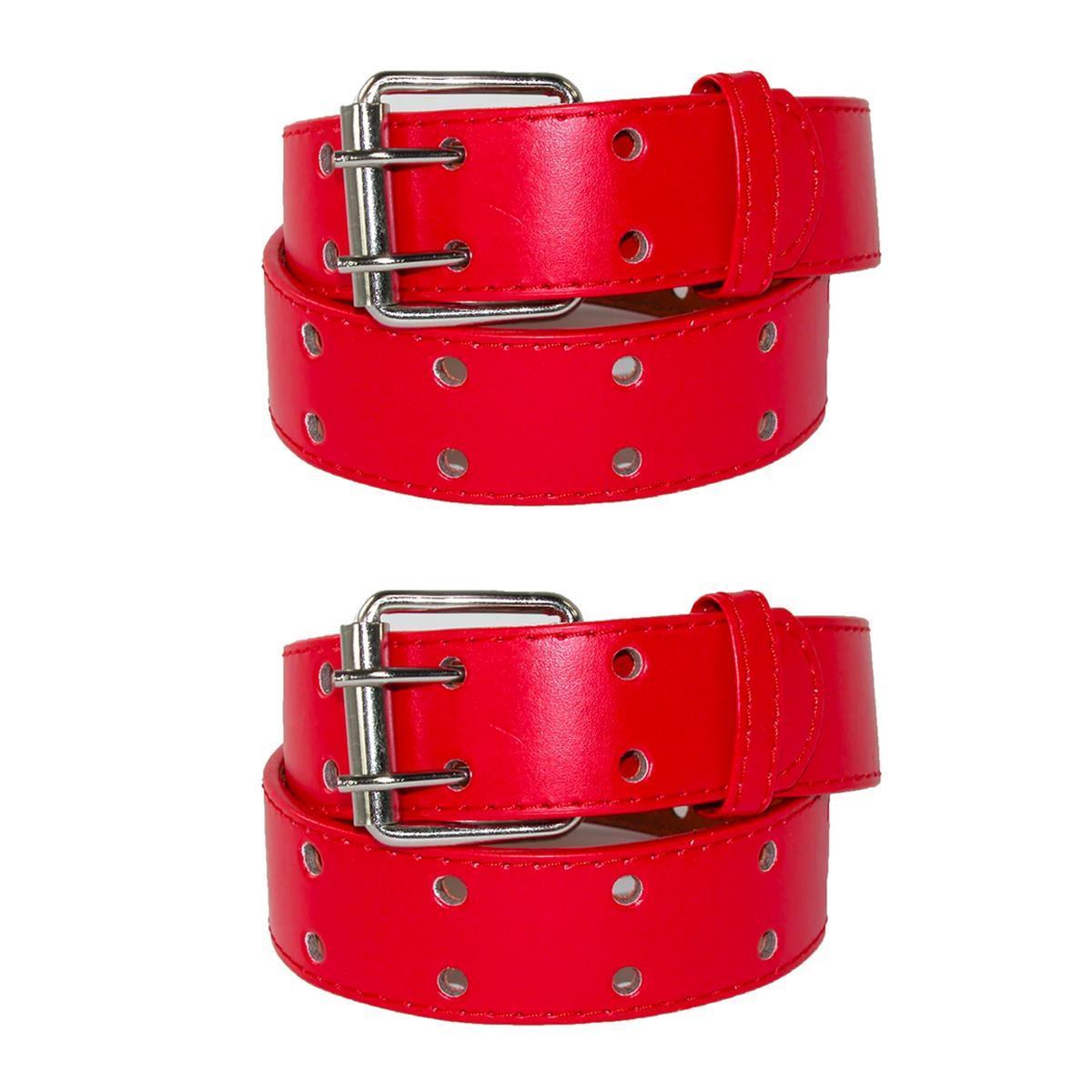 CTM Kids' Leather Two Hole Jean Belt (Pack of 2) - Picture 13 of 17