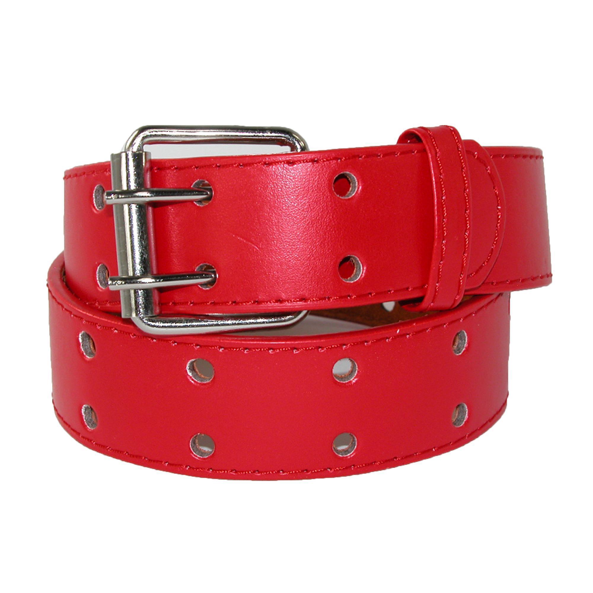 CTM Kids' Leather Two Hole Jean Belt (Pack of 2) - Picture 14 of 17