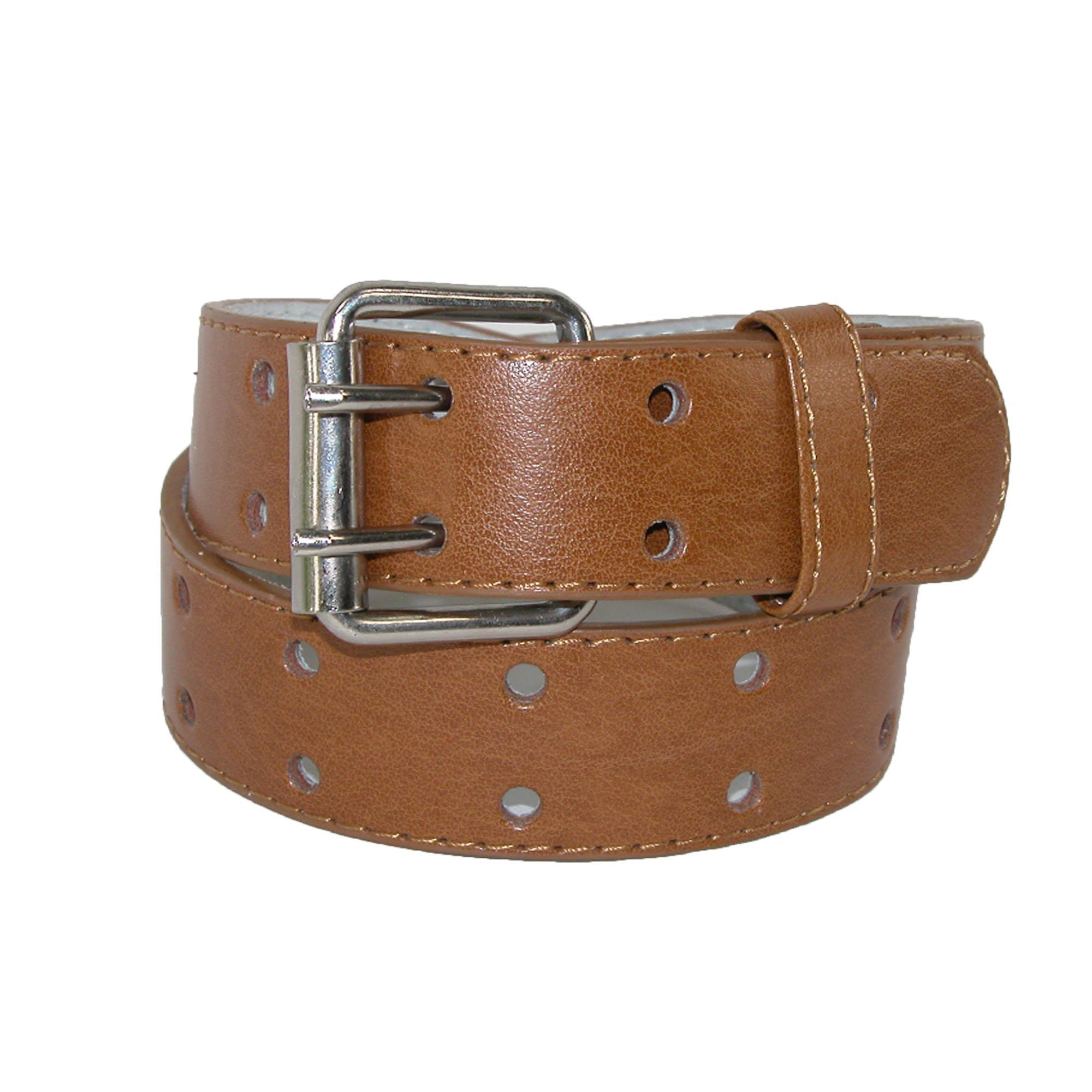 CTM Kids' Leather Two Hole Jean Belt (Pack of 2) - Picture 15 of 17