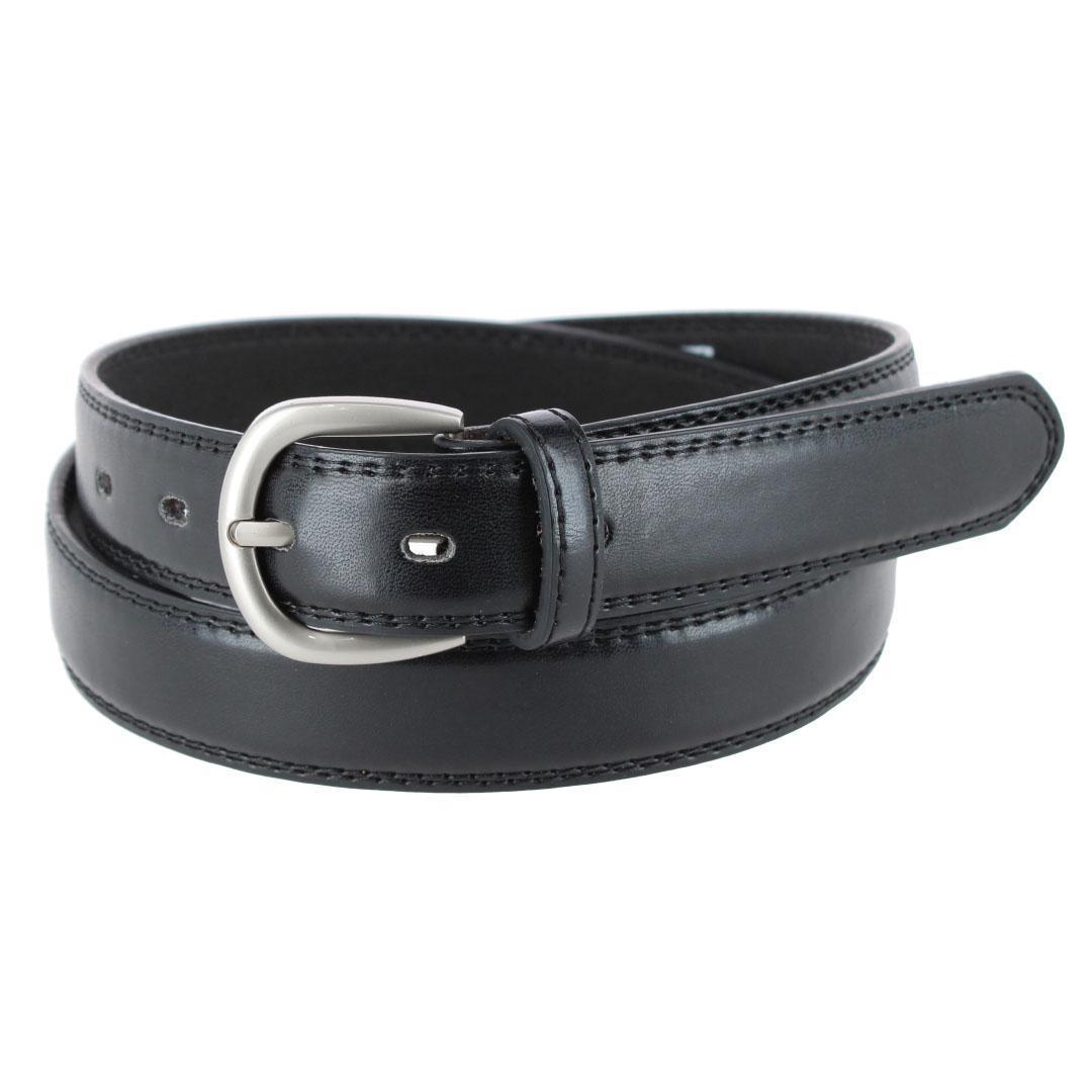 CTM Men’s 1 1/8 Inch Wide Basic Dress Belt