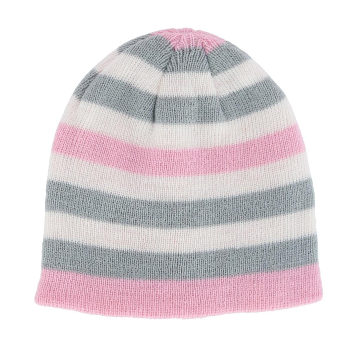 Grand Sierra Girl's 2-4 Striped 2 -Piece Winter Beanie and Mitten Set - Picture 6 of 13