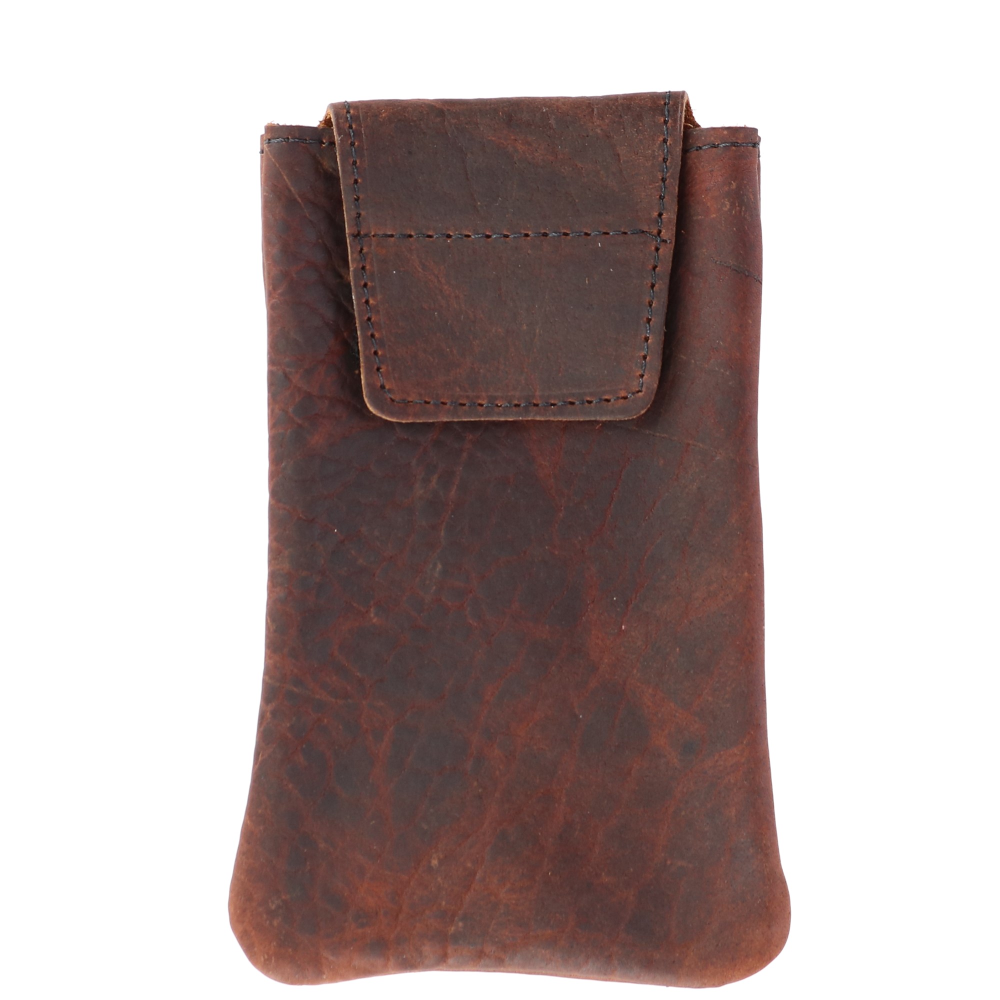Boston Leather Textured Bison Leather Eyeglass Case - 18$