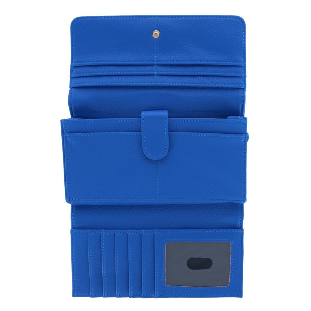 Buxton Women's Solid Colored Vegan Leather Bianca Clutch Wallet - Picture 7 of 25