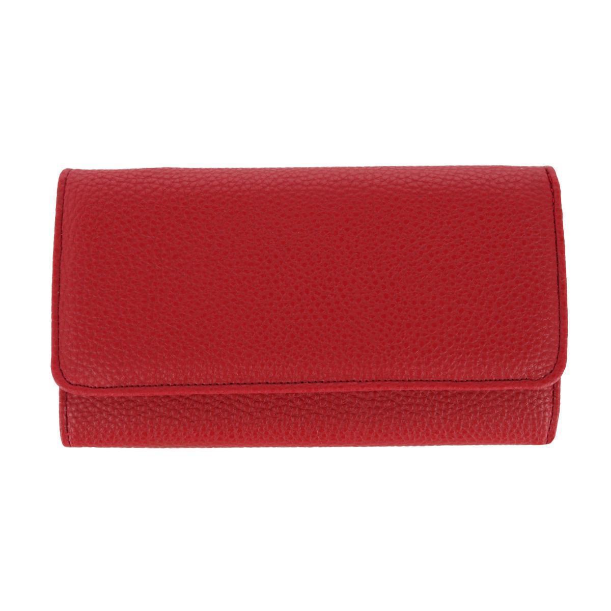 Buxton Women's Solid Colored Vegan Leather Bianca Clutch Wallet - Picture 22 of 25