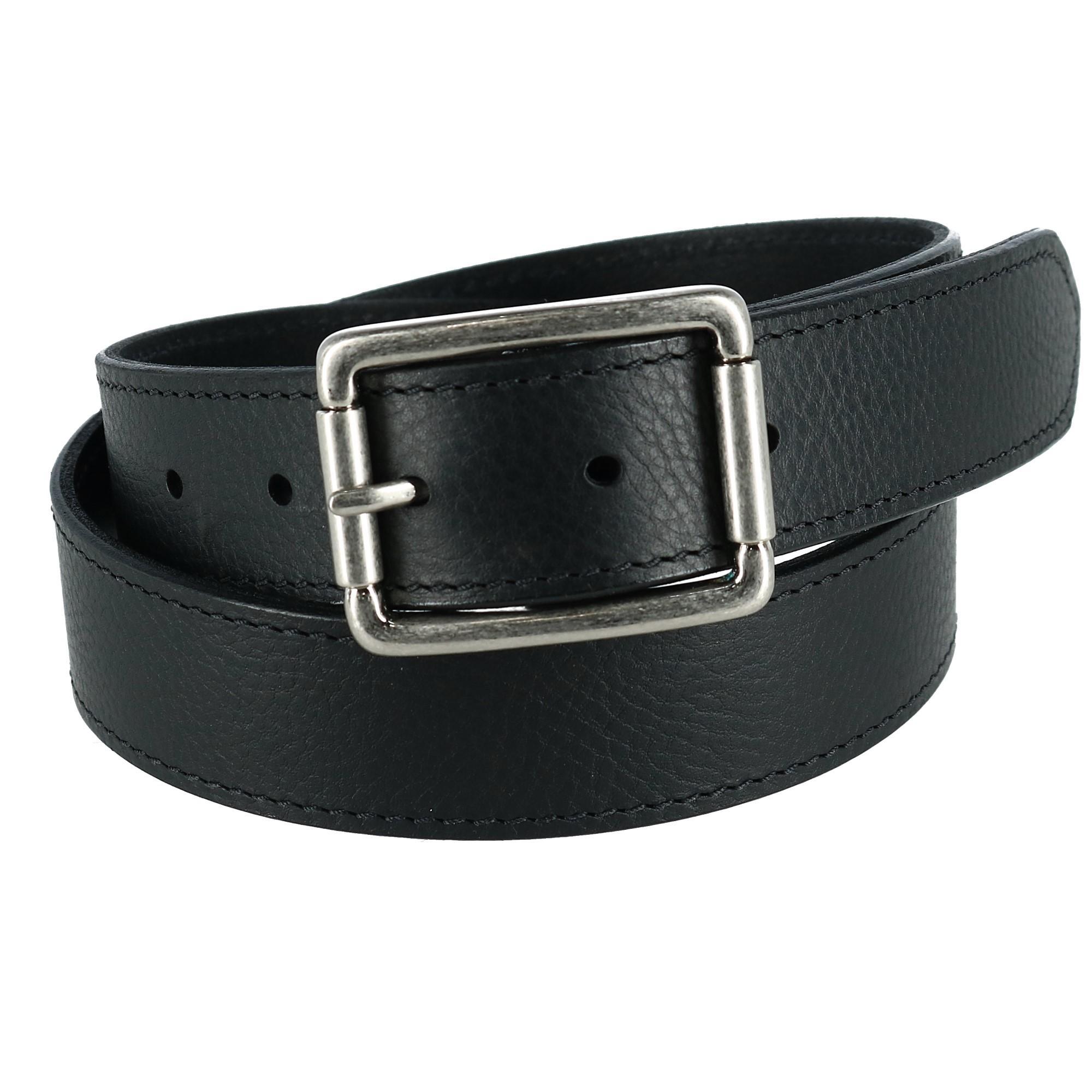 CrookhornDavis Men's Newcastle Natural Grain Leather Belt with Roller
