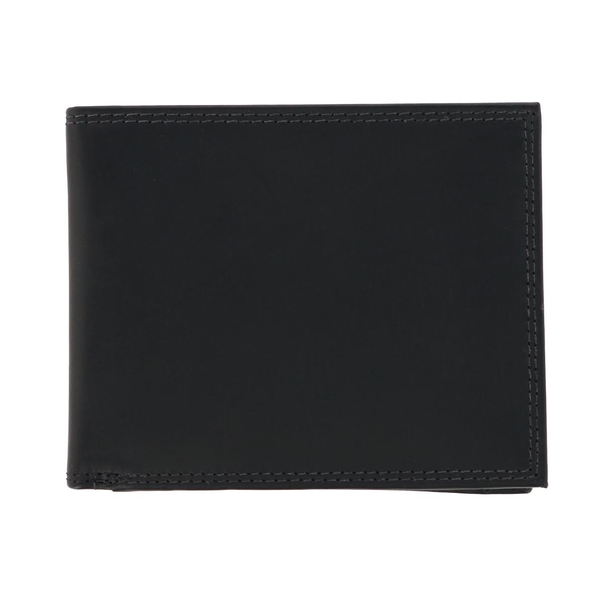 CTM Men's Pull Up Leather Bifold Wallet with Coin Pocket -
