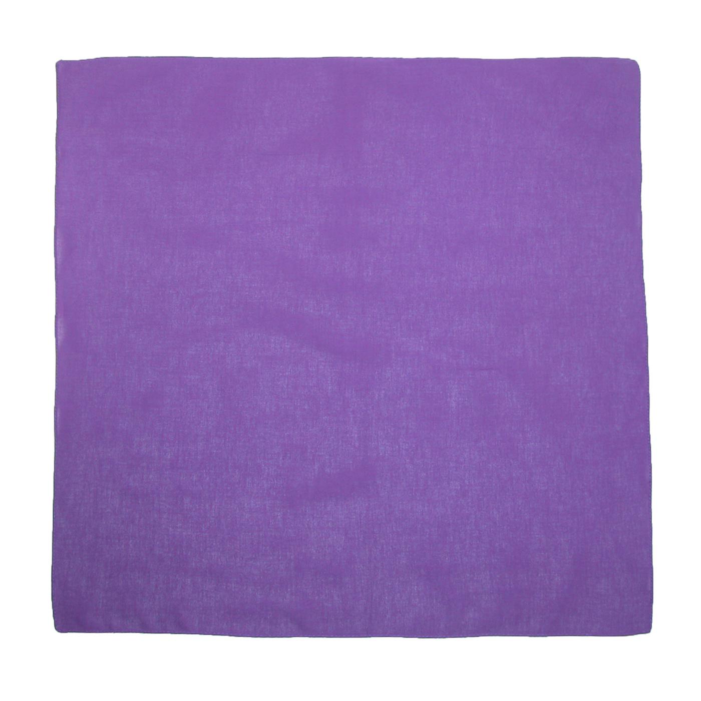 CTM Cotton Solid Color Bandanas (Pack of 5 of Same Color) - Purple one