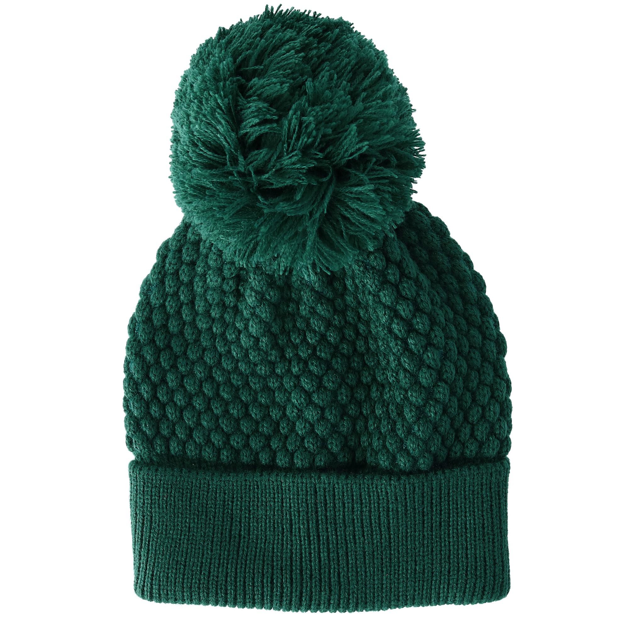 New-David-amp-Young-Women-039-s-Popcorn-Knit-Beanie-Hat-with-Pom