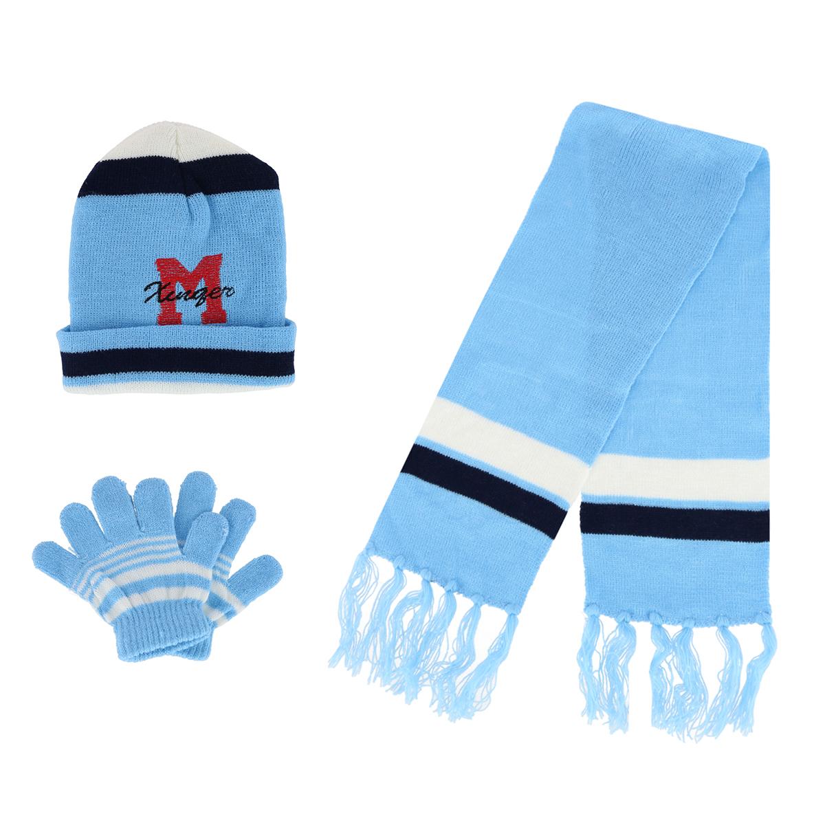Heat Trendz Boy's One Size Fits Most Sport Soccer Hat Gloves and Scarf Winter - Picture 6 of 17