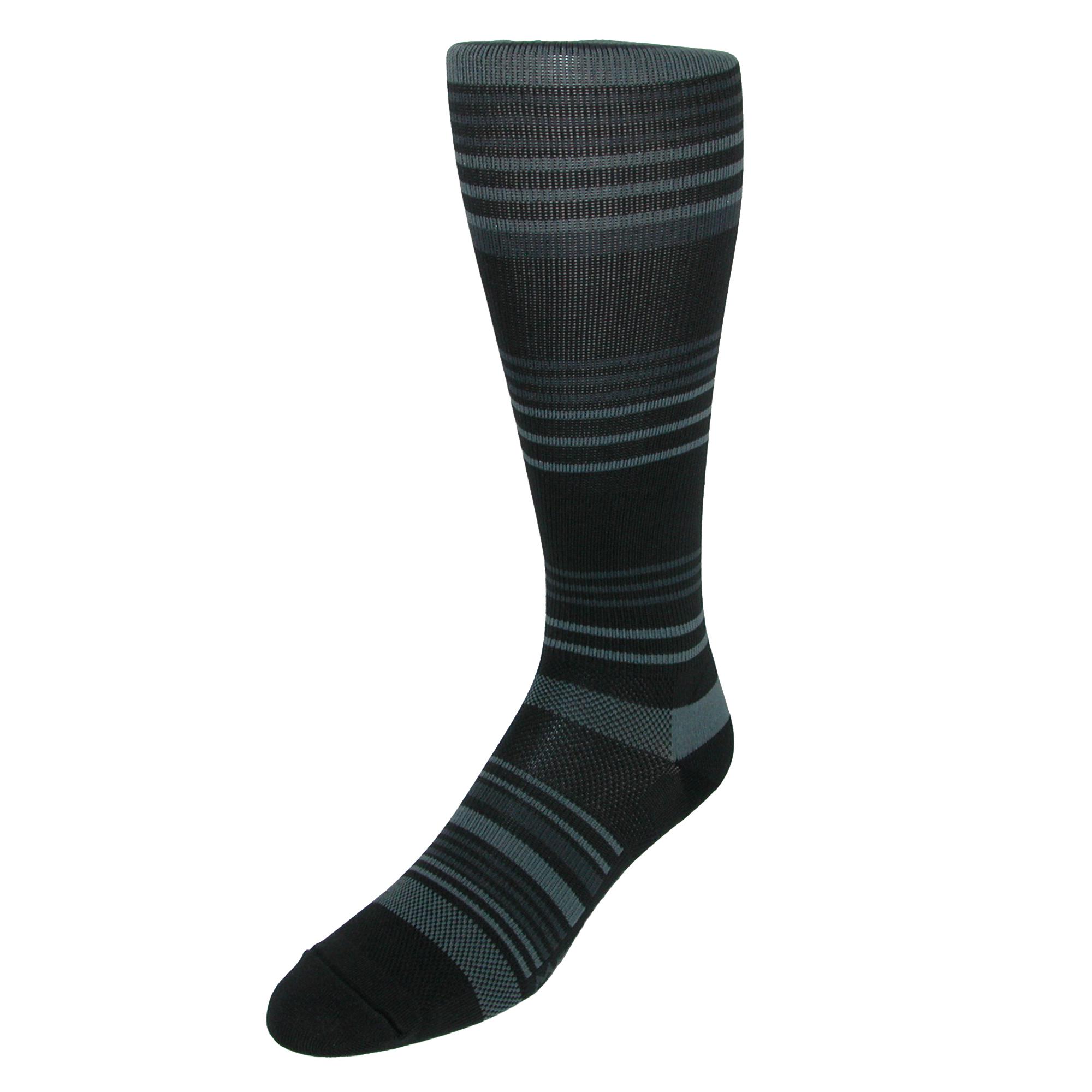 Fox River Men's Extended Size Striped Compression Socks