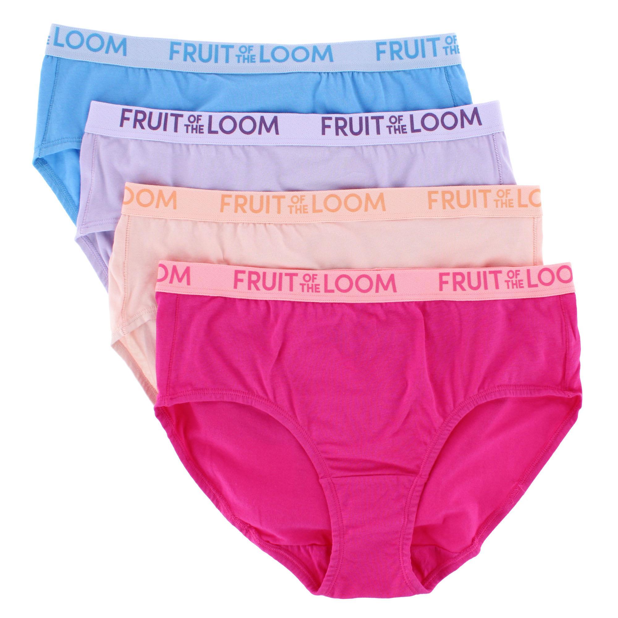 Fruit of the Loom Women’s Energize Cotton Stretch Assorted Briefs (4 Pack)