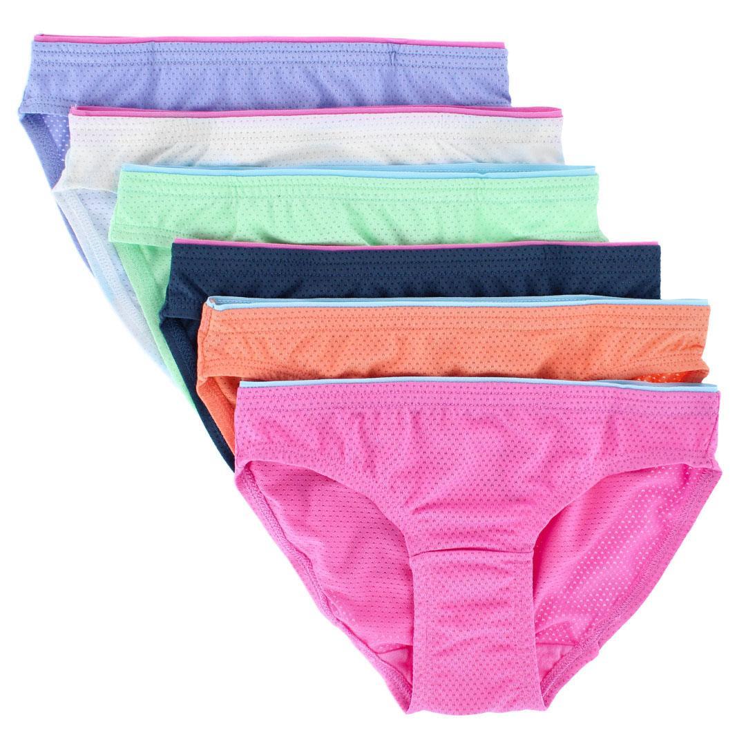 Fruit of the Loom Girl's Breathable Micro Mesh Bikini Underwear (6