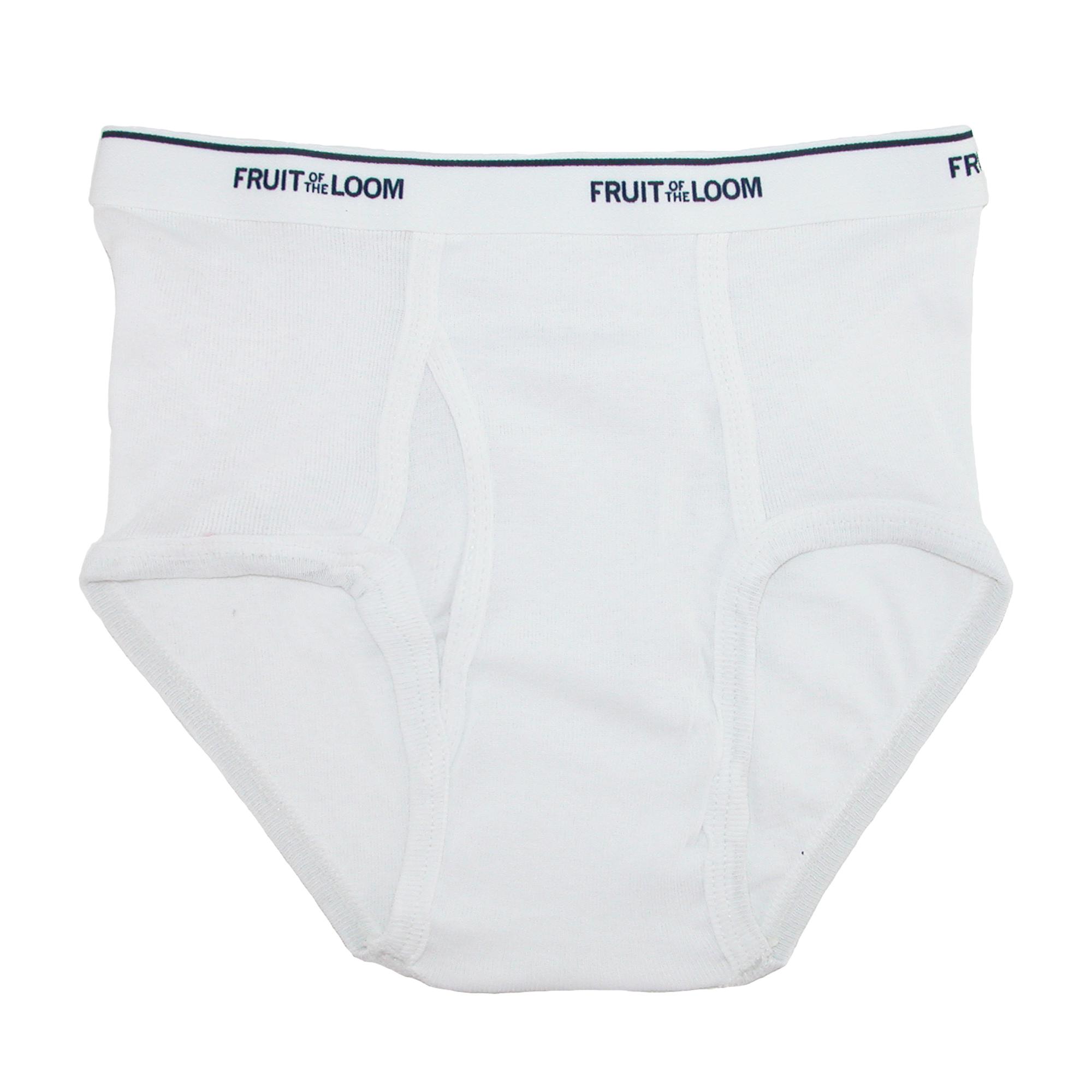 NEW FRUIT OF the Loom Boy's Cotton Ribbed Brief Underwear (Pack of 3