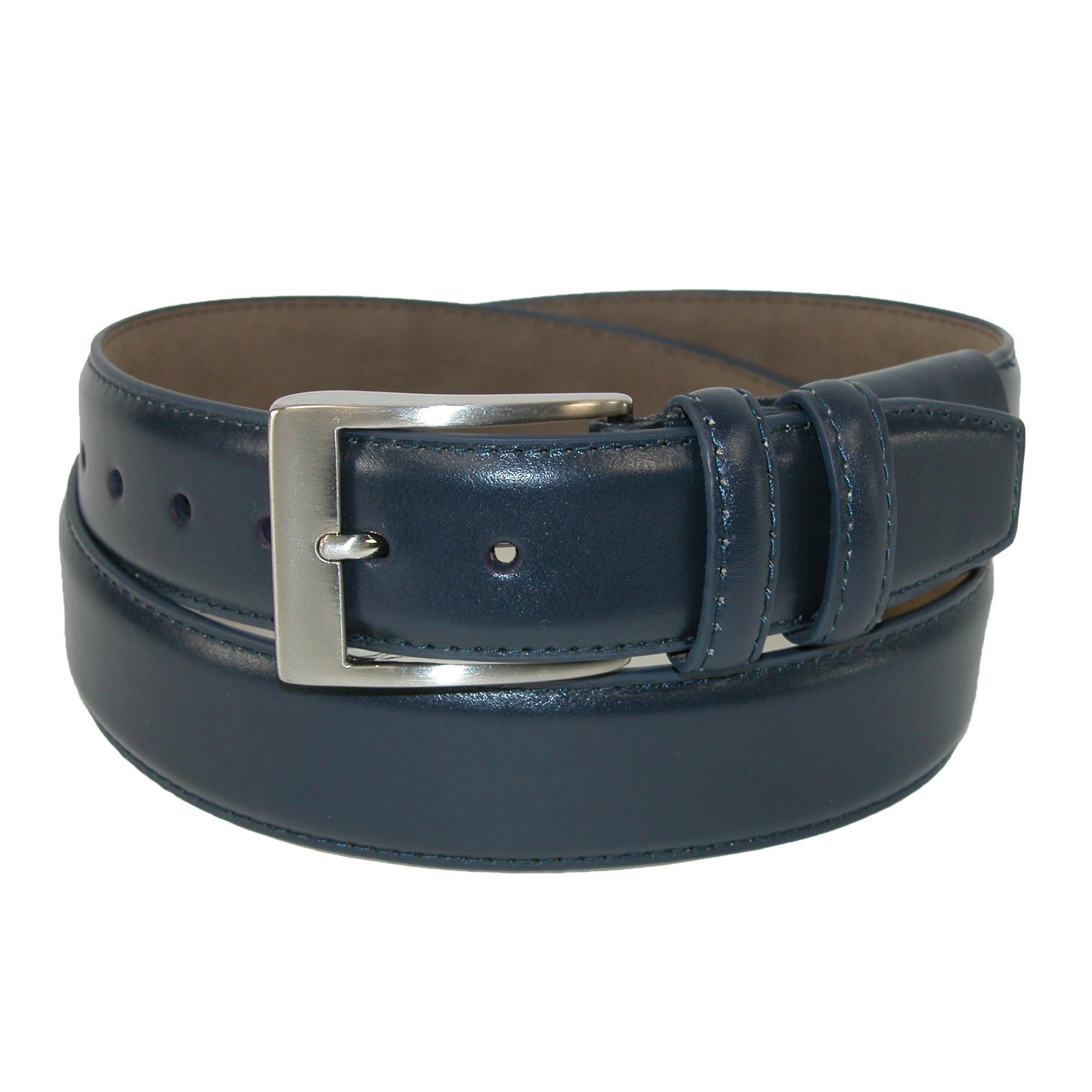 PGA TOUR Men's Hidden Stretch Basic Leather Dress Belt