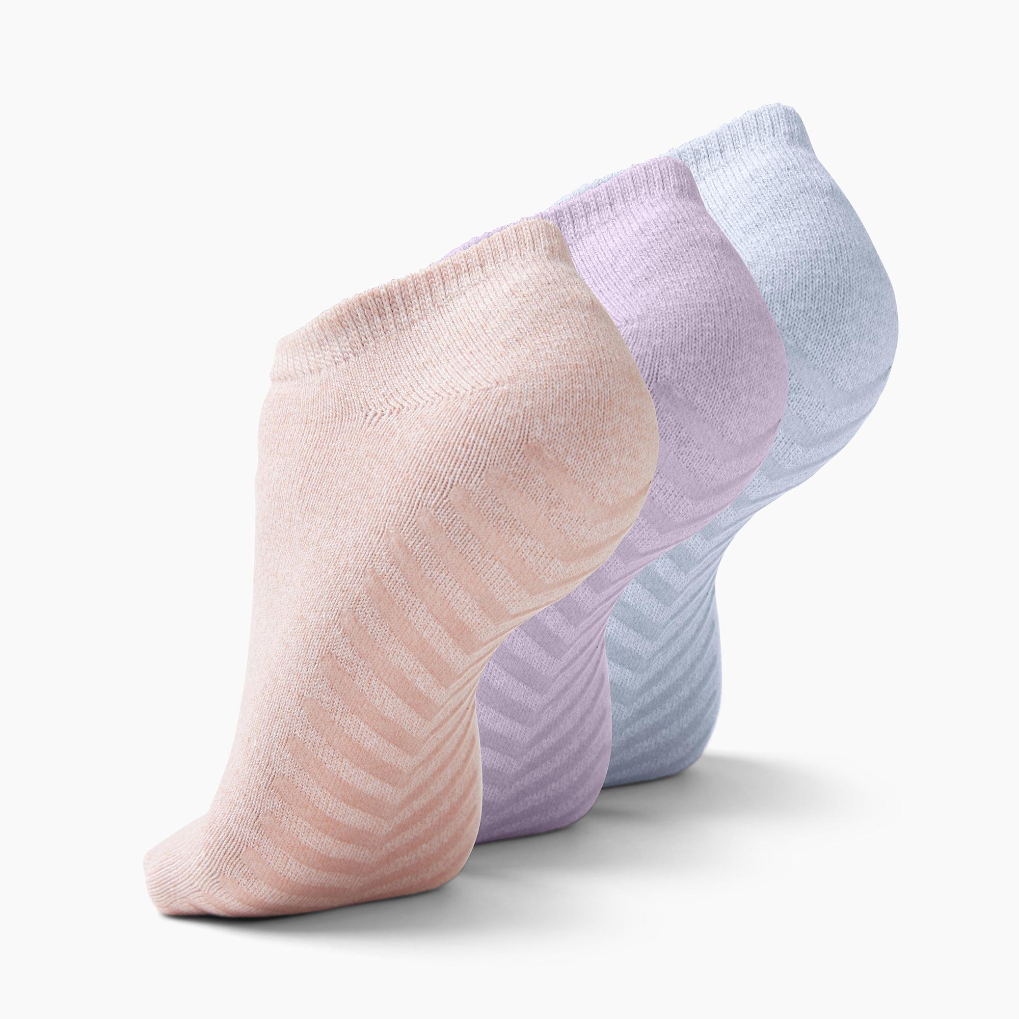 Gripjoy Women's Low Cut Socks with Grips (Pack of 3) - Picture 10 of 15