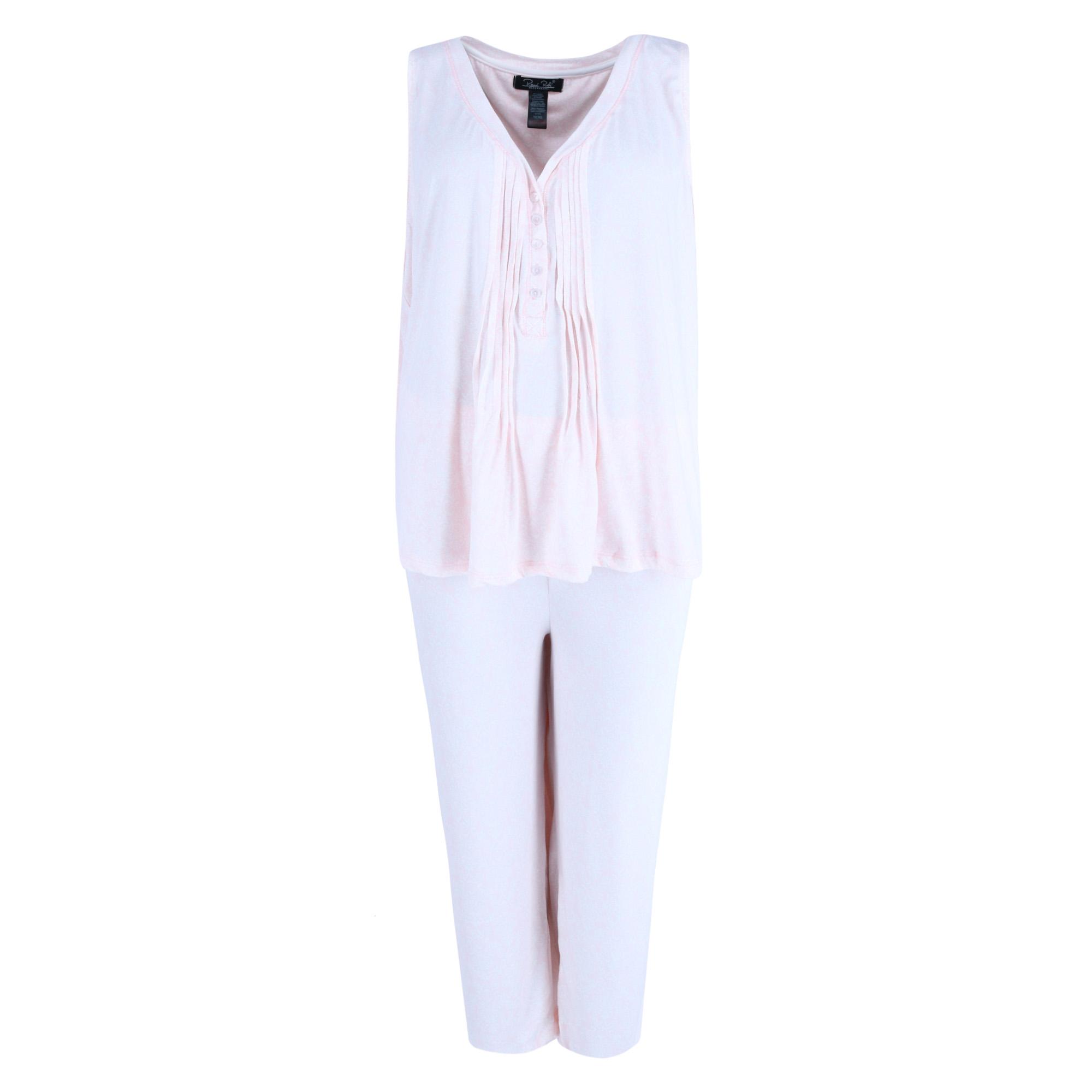 Rene Rofe Women's Plus Tank and Capri Pajama Set