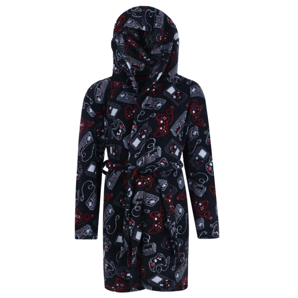 Rene Rofe Boys Video Game Ultra Fleece Hooded Robe