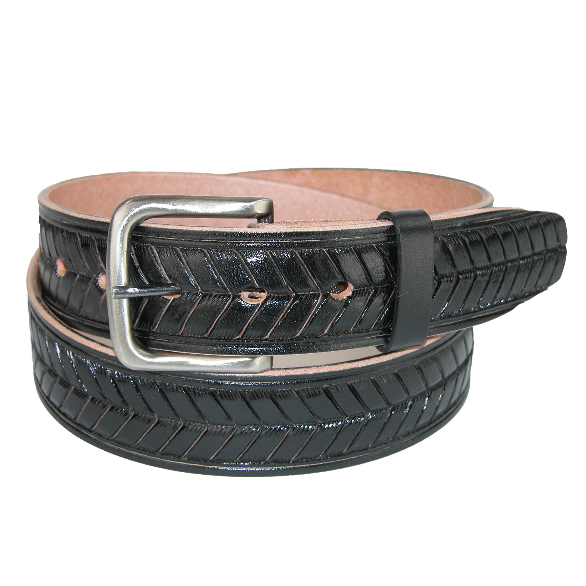 CTM Men's Leather Arrow Belt