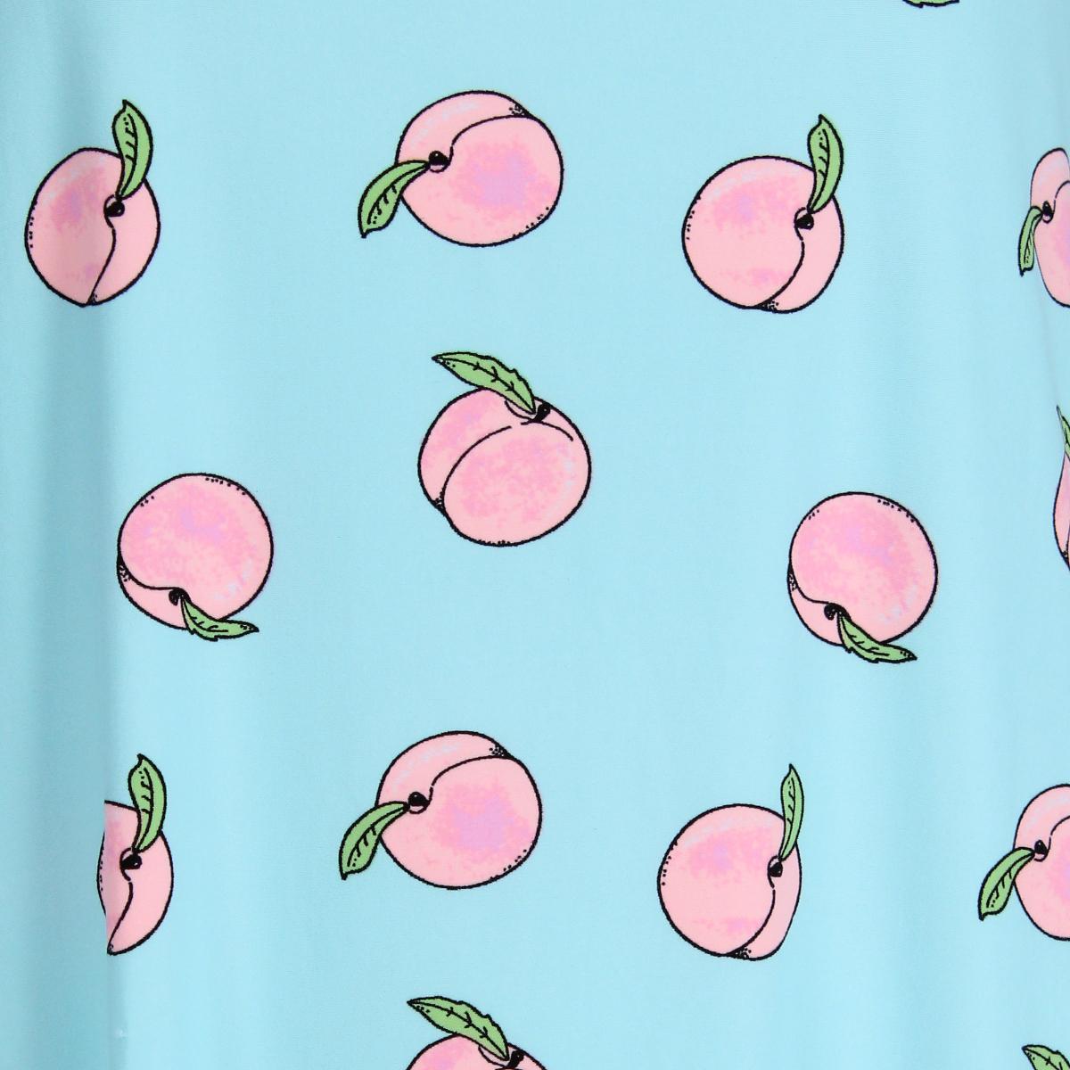 5 More Minutes Women's Peaches Short Sleeve Night Shirt - Picture 5 of 14