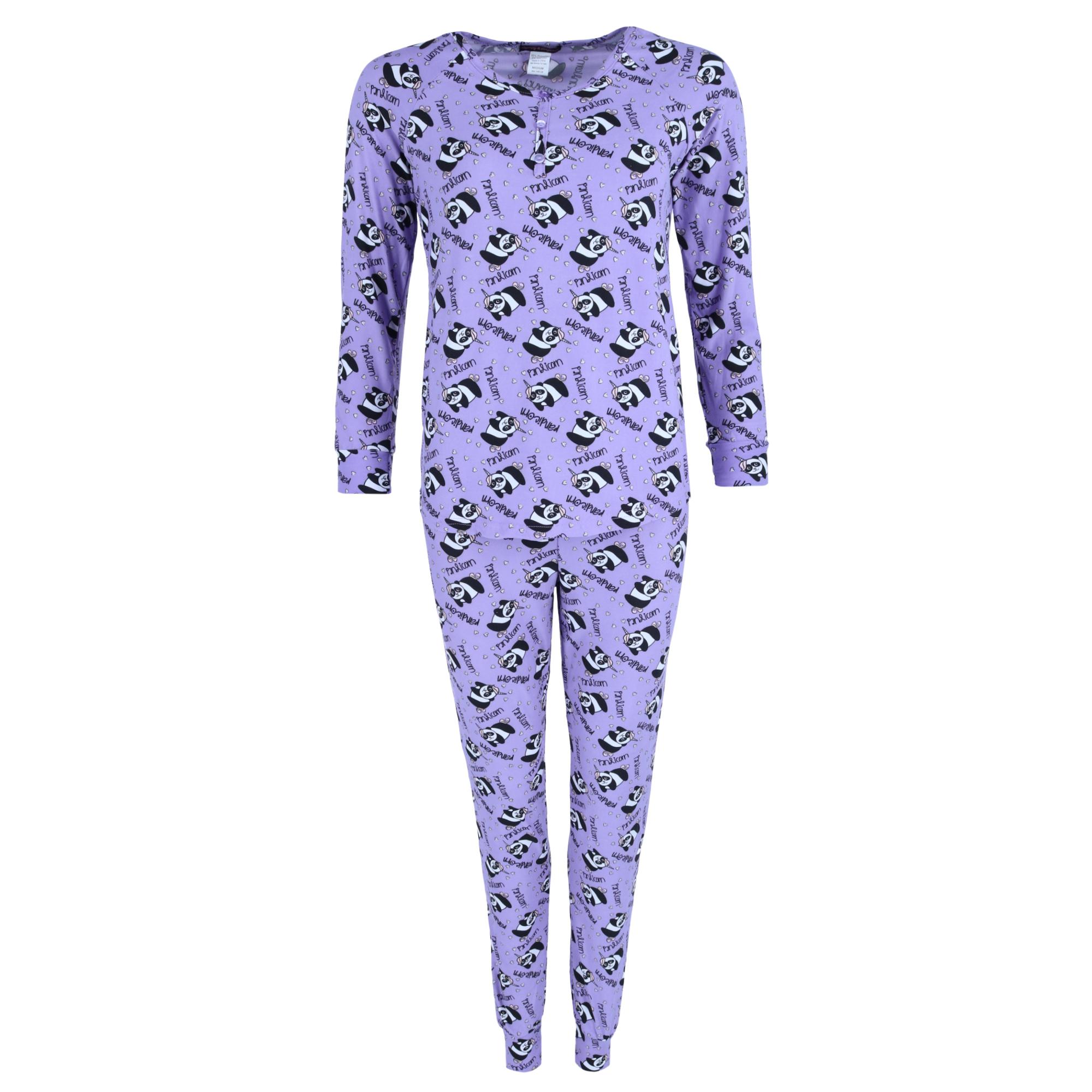 Grumpy & Gorgeous Women's Panda Print Pajama Jogger Set
