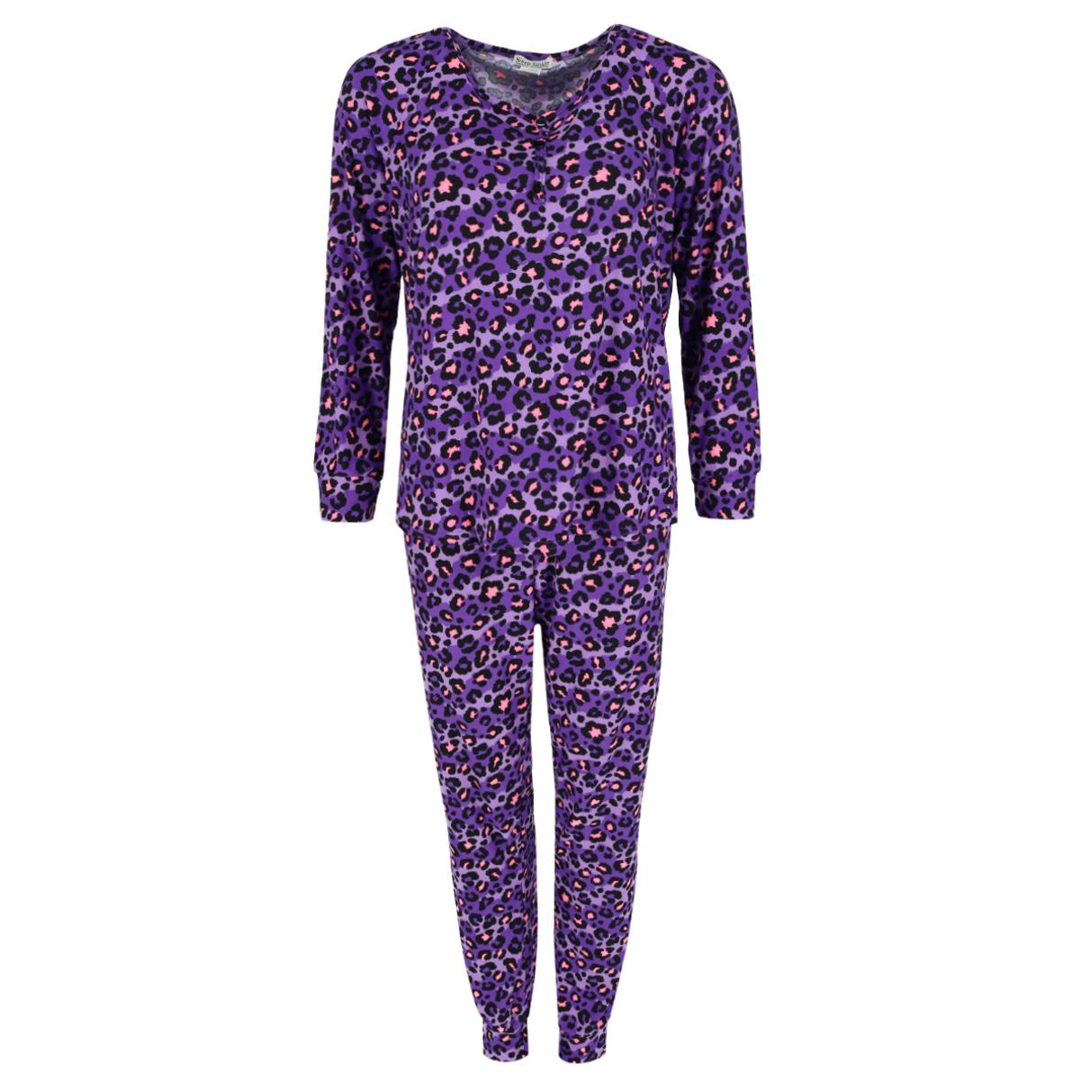 Sleep Junkie Women's Plus Print Jogger Pajama Set