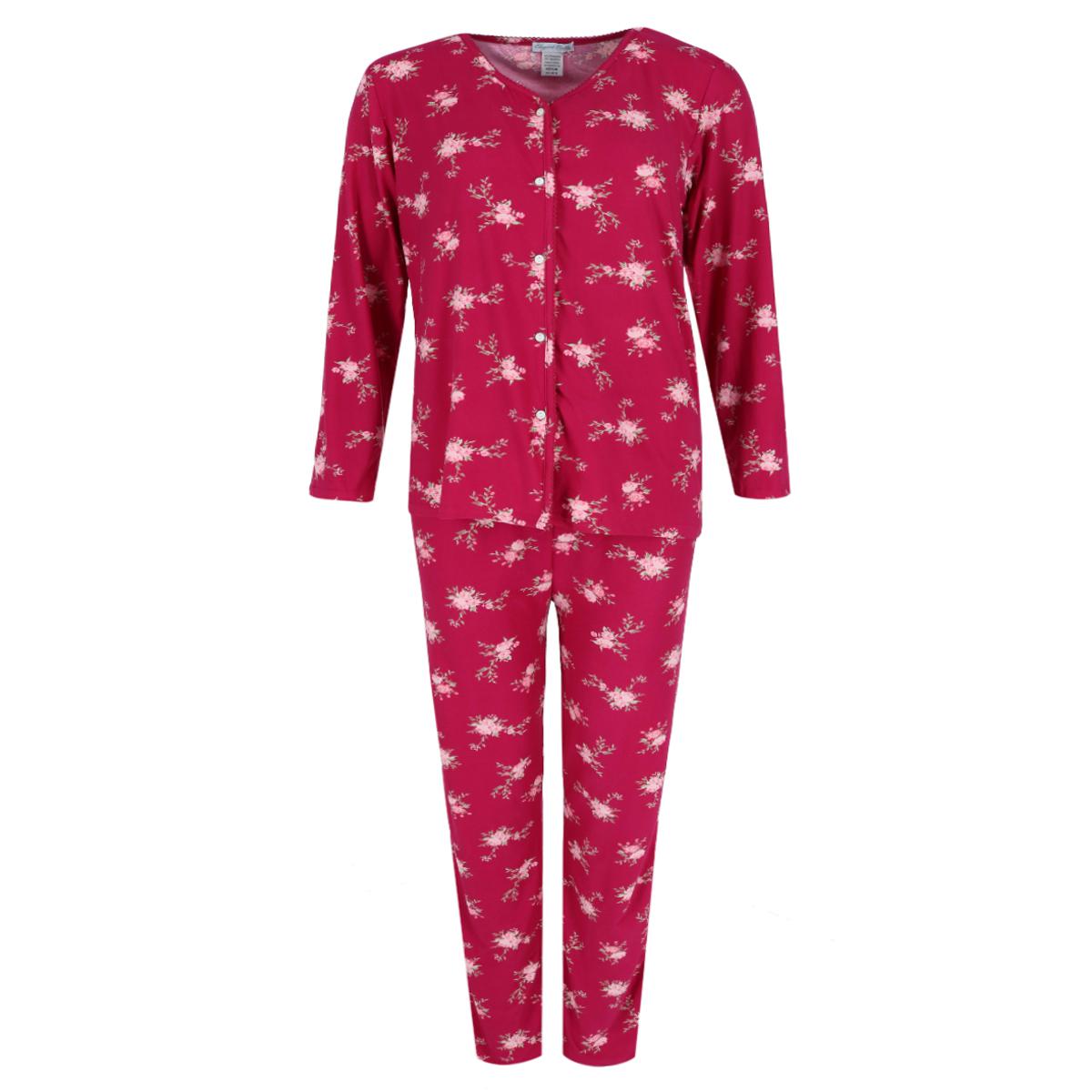 Elegant Emily Women's Plus Floral Pajama Set
