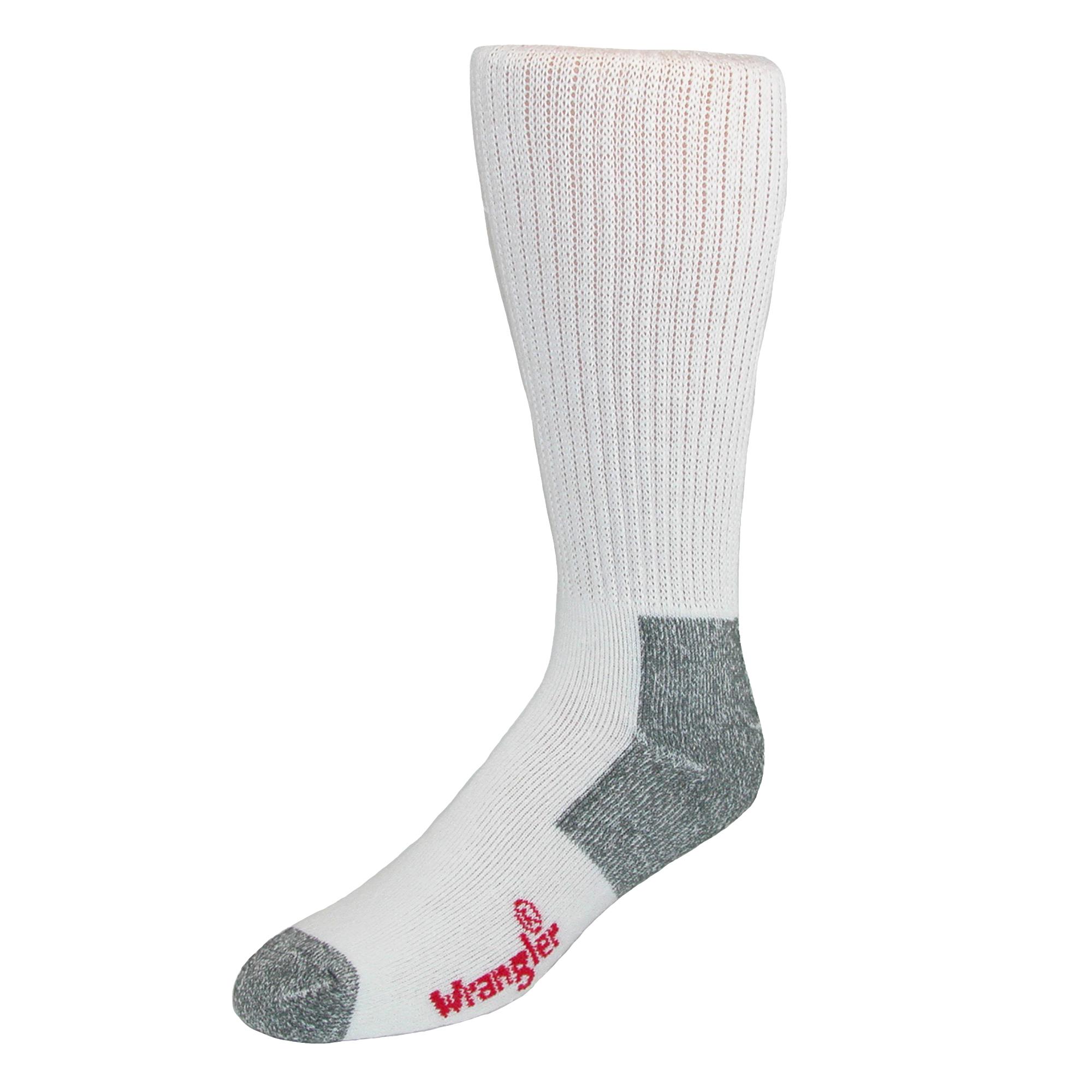 Wrangler Men's OTC Cotton Work Boot Sock (Pack of 4)