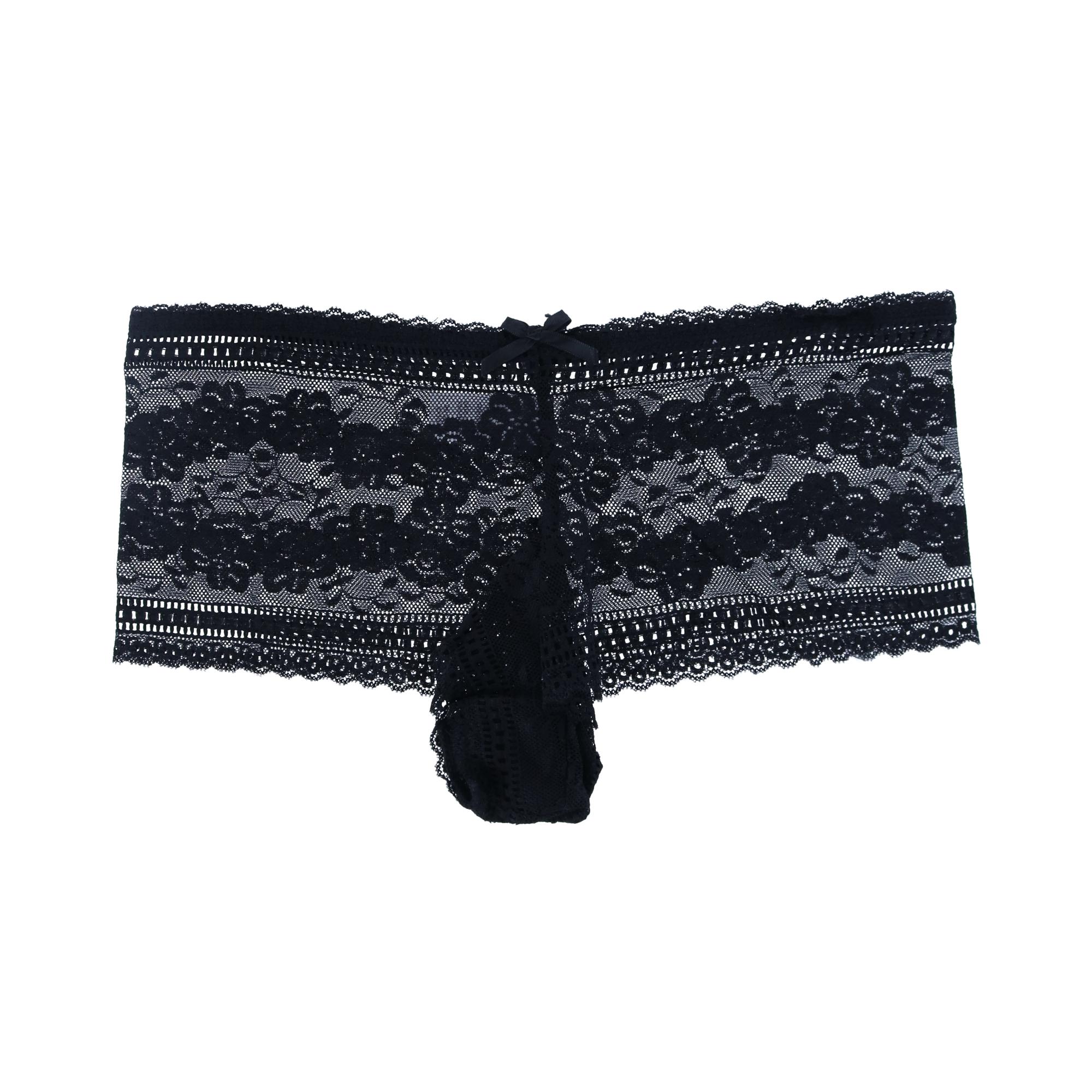 CTM Women's Lace Cheeky Underwear