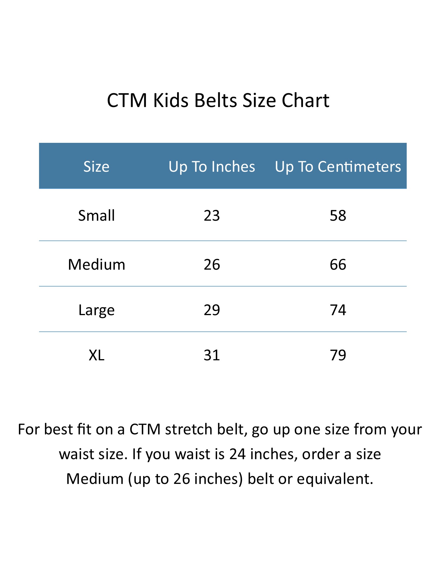 Kids' Elastic Braided Stretch Belt by CTM Belts at