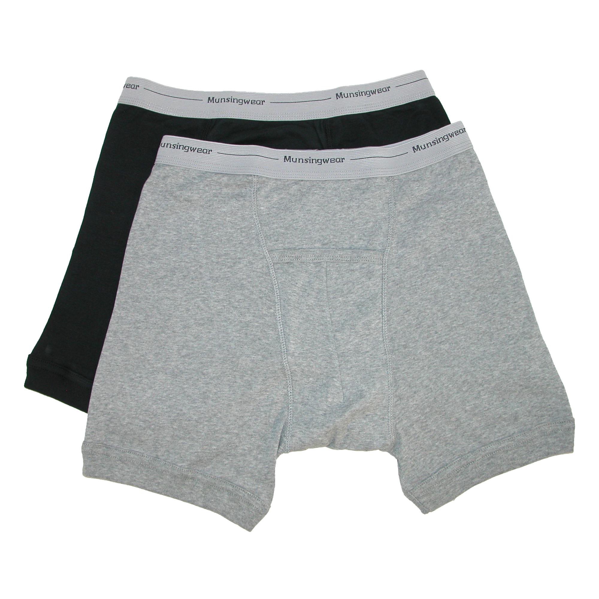 Munsingwear Men's Ribbed Knit Boxer Briefs (Pack of 2)