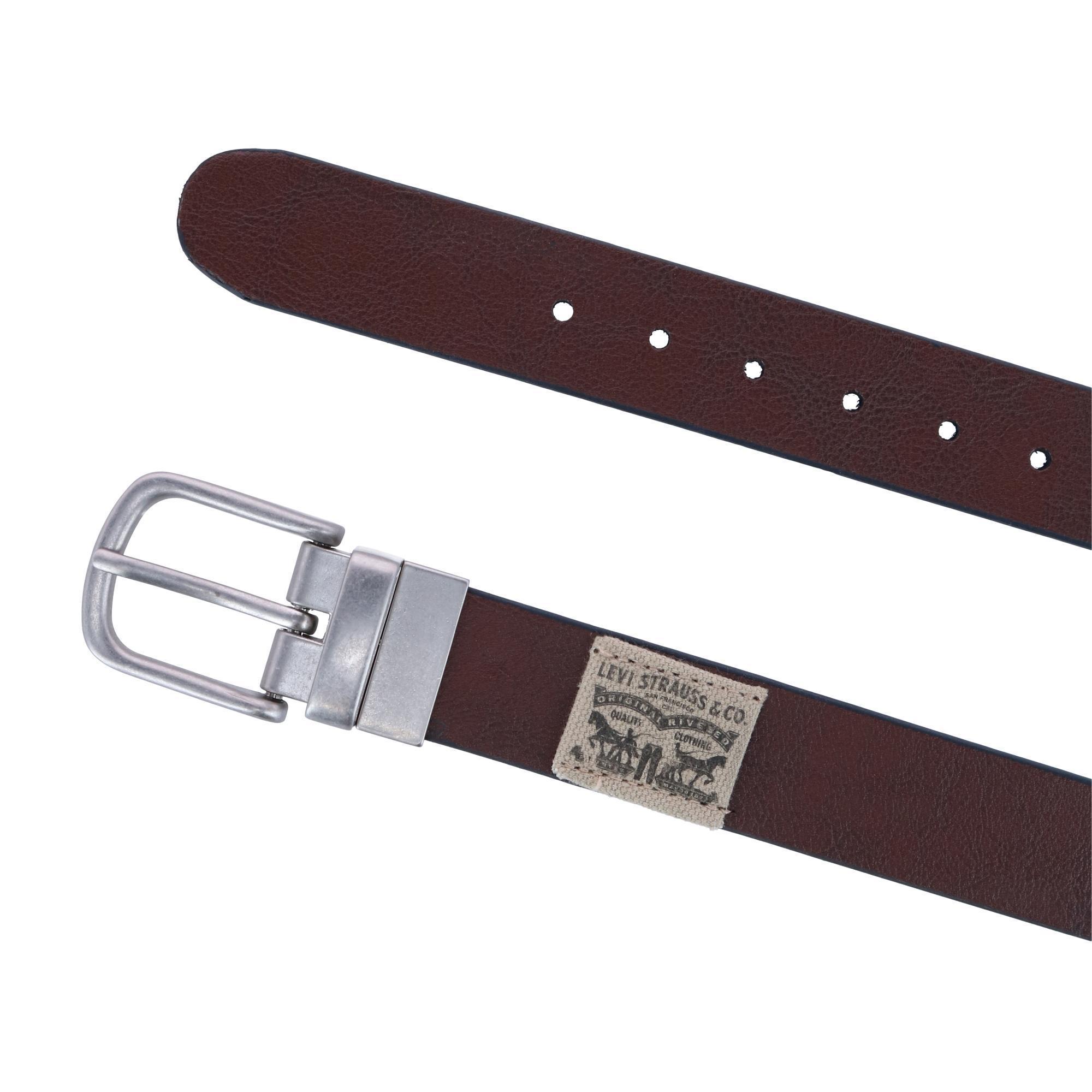 Levis Boy's Reversible Nickel Logo Patch Belt - Picture 4 of 18