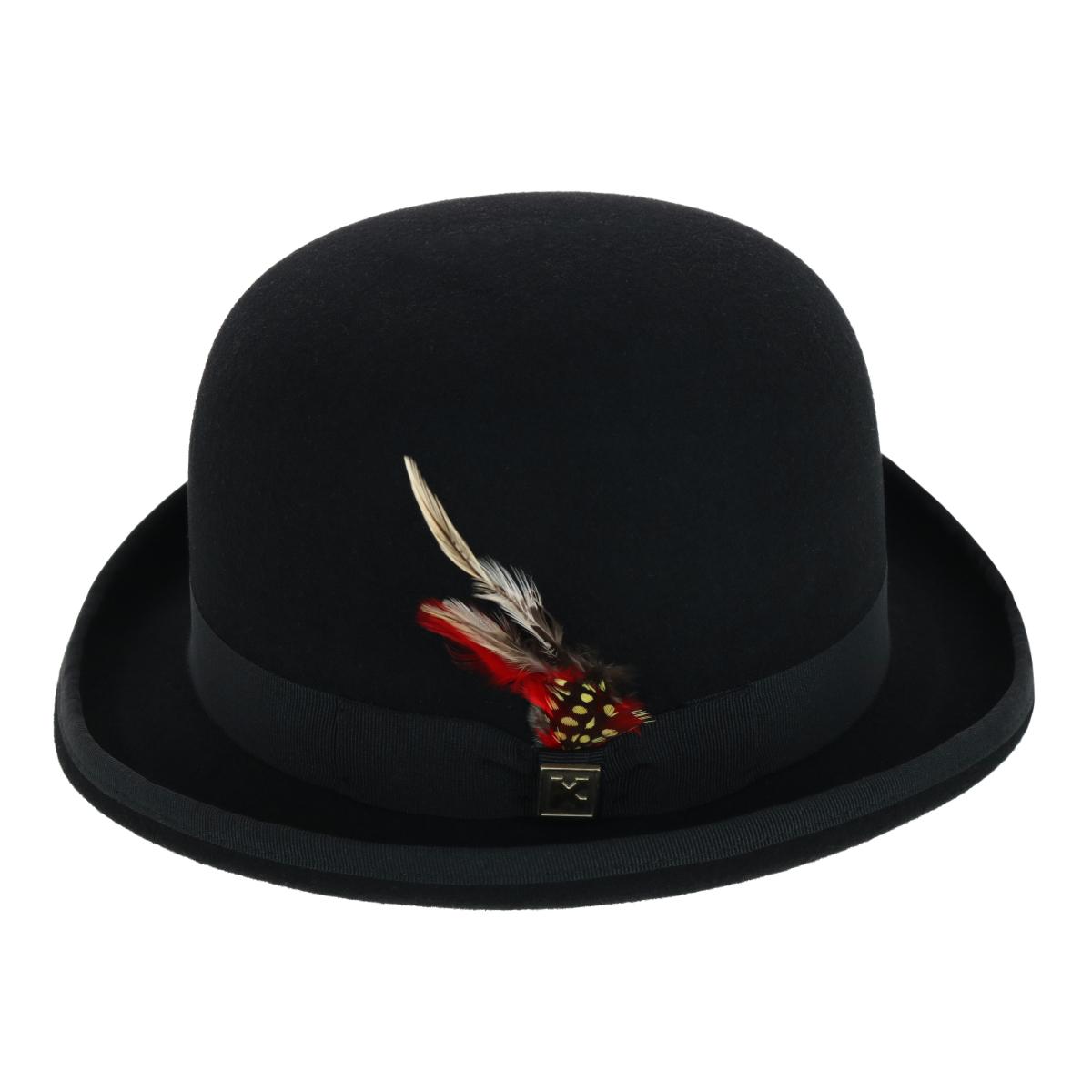 Kenny K Men's Wool High Derby Hat with Grosgrain Hatband - Picture 4 of 11