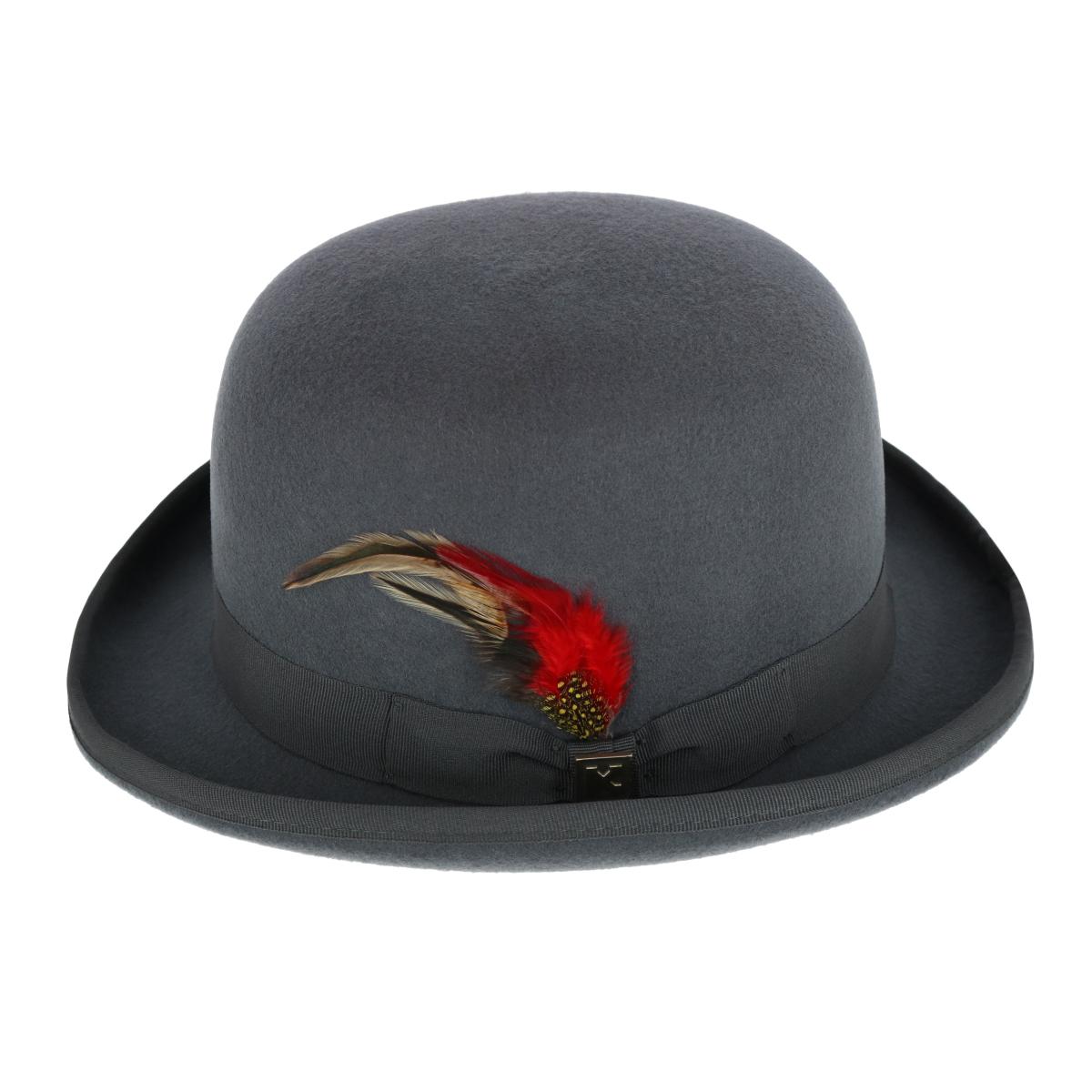 Kenny K Men's Wool High Derby Hat with Grosgrain Hatband - Picture 7 of 11