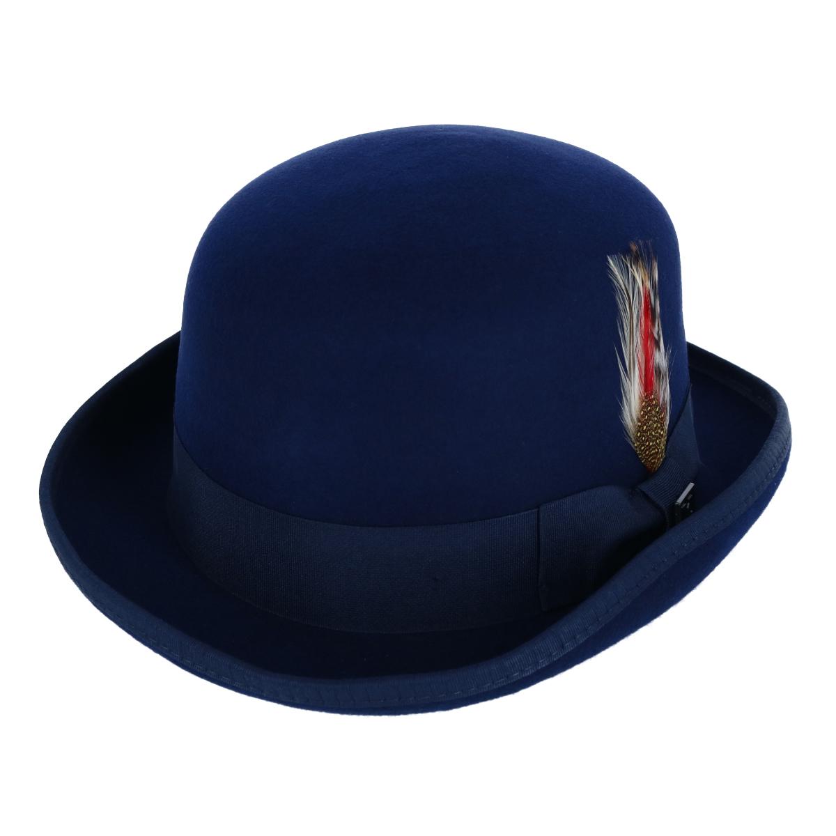 Kenny K Men's Wool High Derby Hat with Grosgrain Hatband - Picture 9 of 11