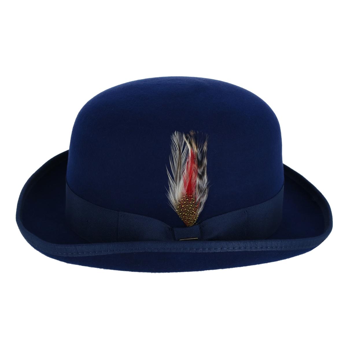 Kenny K Men's Wool High Derby Hat with Grosgrain Hatband - Picture 10 of 11