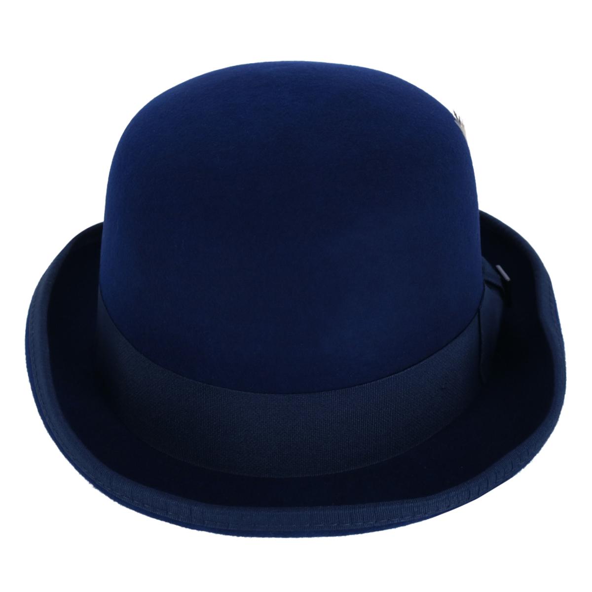 Kenny K Men's Wool High Derby Hat with Grosgrain Hatband - Picture 11 of 11