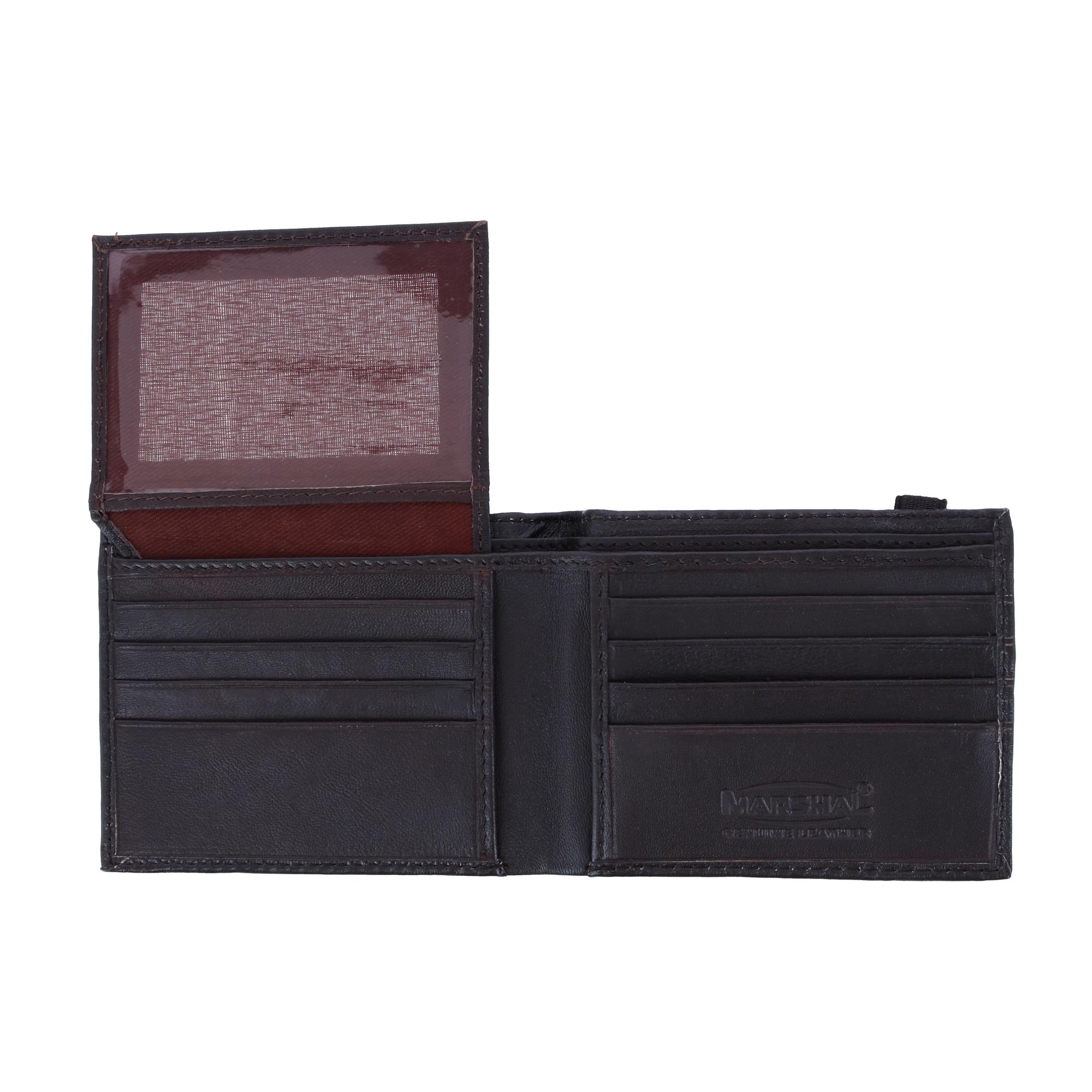 CTM Men's Bifold Wallet with Elastic Keeper Strap - Picture 7 of 9